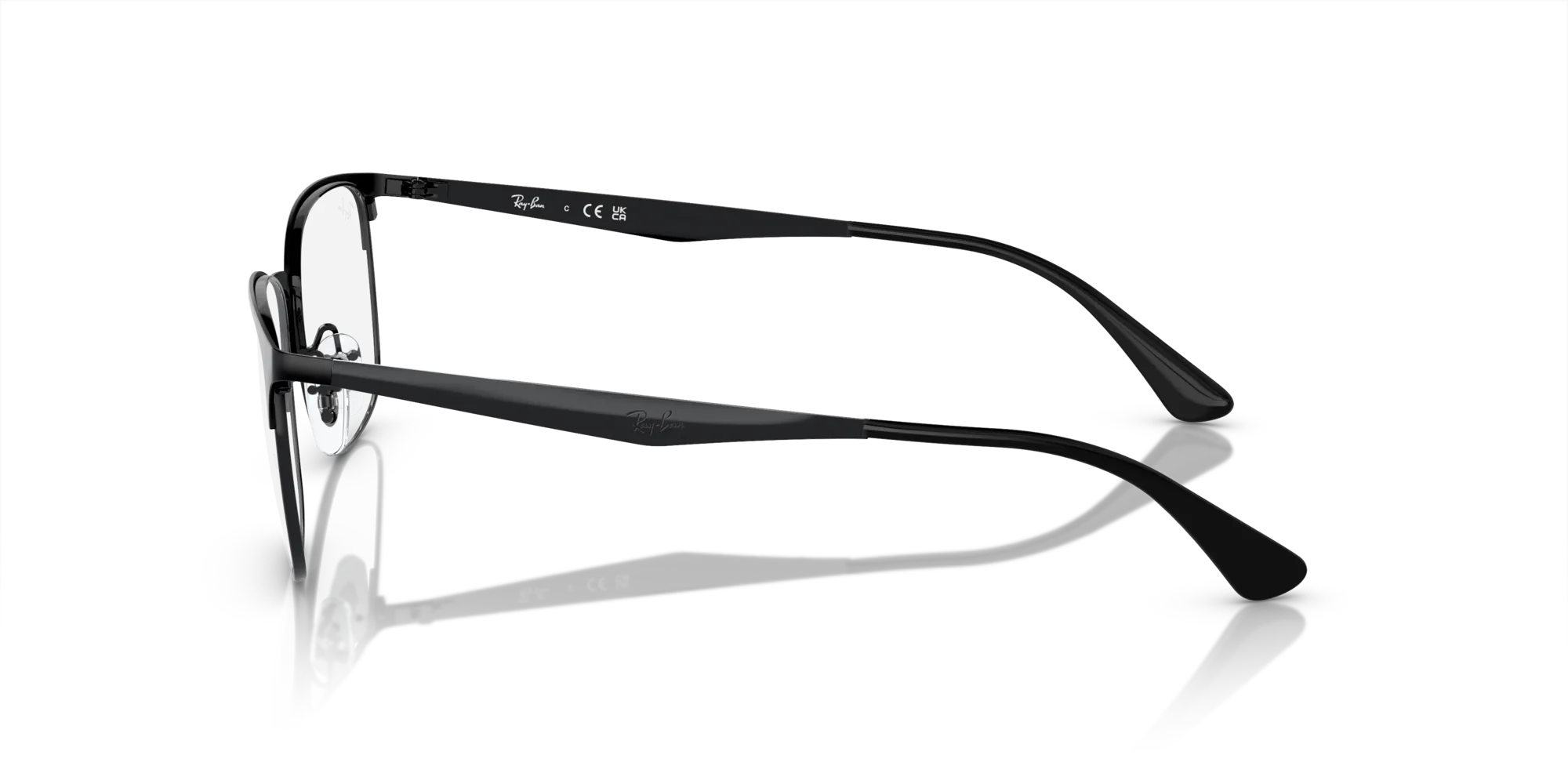 Ray - Ban RX6421 2904 Montature da vista Metallo Nero Squadrata Normale - immagine 4