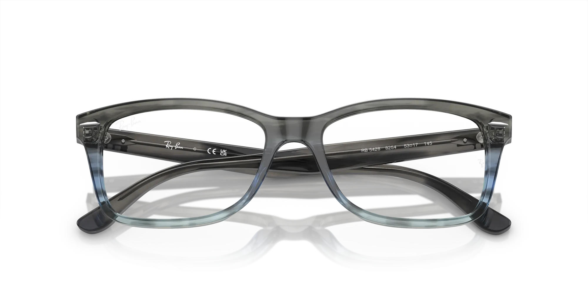 Ray - Ban RX5428 8254 Montature da vista Acetato Blu Squadrata Normale - immagine 2