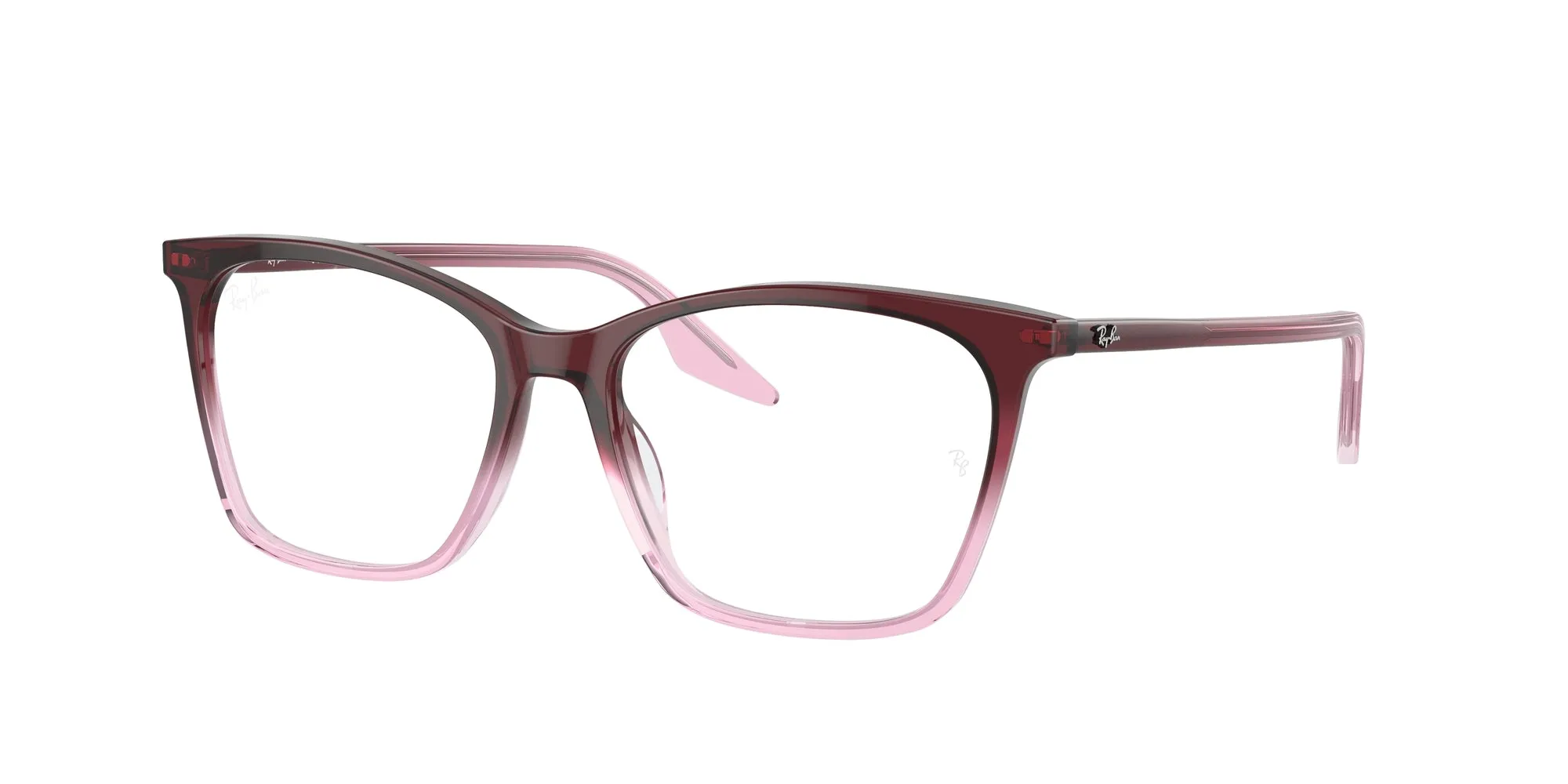 Ray - Ban RX5422 8311 Montature da vista Acetato Rosso Trasparente Cat Eye Normale - immagine 1