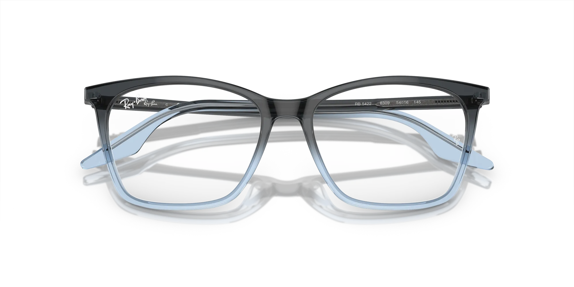 Ray - Ban RX5422 8309 Montature da vista Acetato Blu Cat Eye Normale - immagine 2