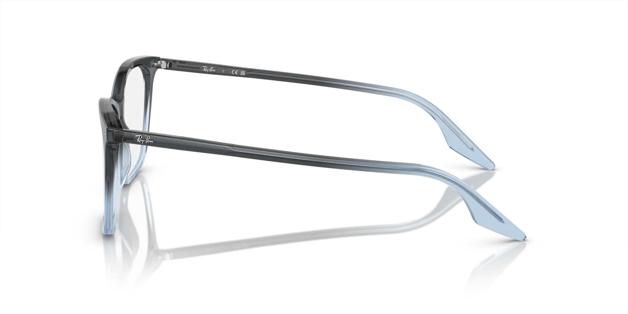 Ray - Ban RX5422 8309 Montature da vista Acetato Blu Cat Eye Normale - immagine 4