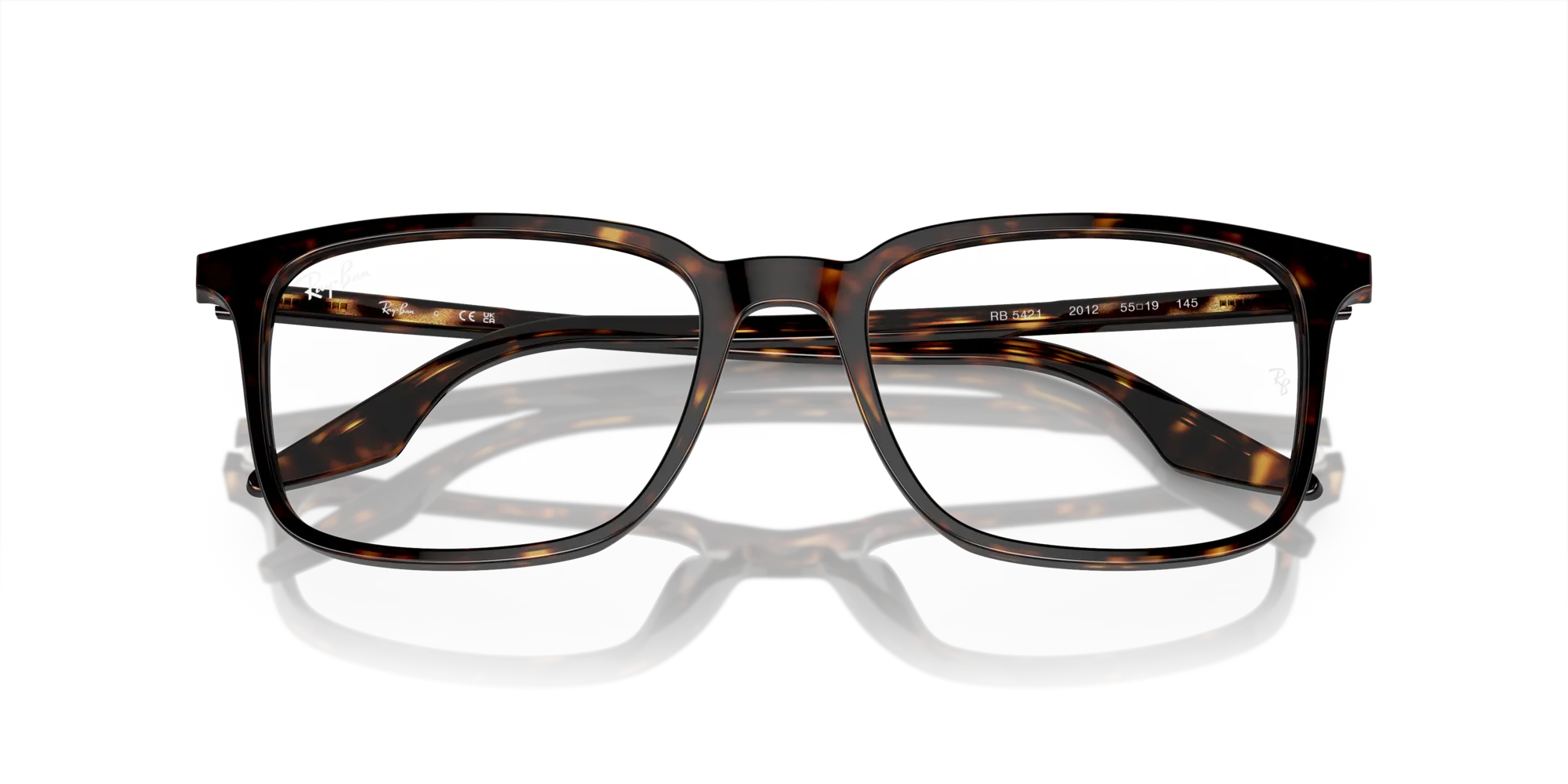 Ray - Ban RX5421 2012 Montature da vista Acetato Tartaruga Squadrata Normale - immagine 2