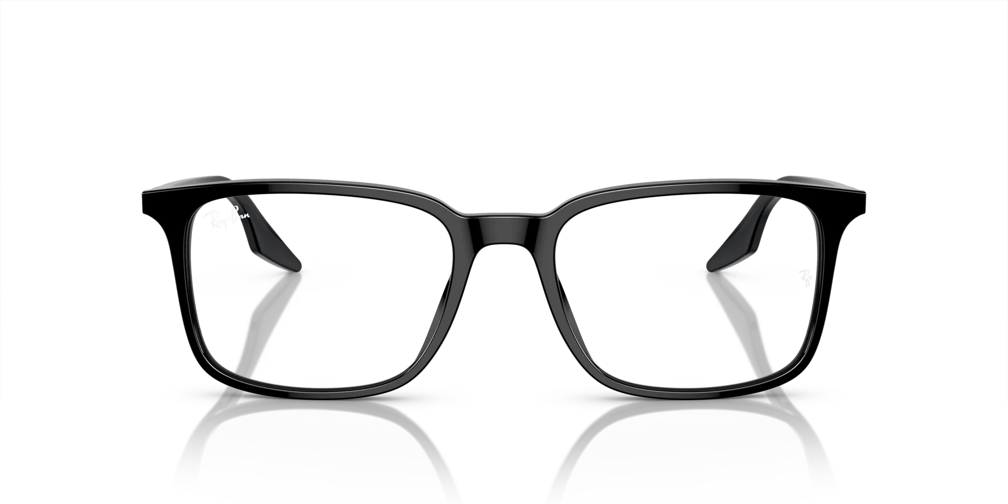 Ray - Ban RX5421 2000 Montature da vista Acetato Nero Trasparente Squadrata Normale - immagine 3