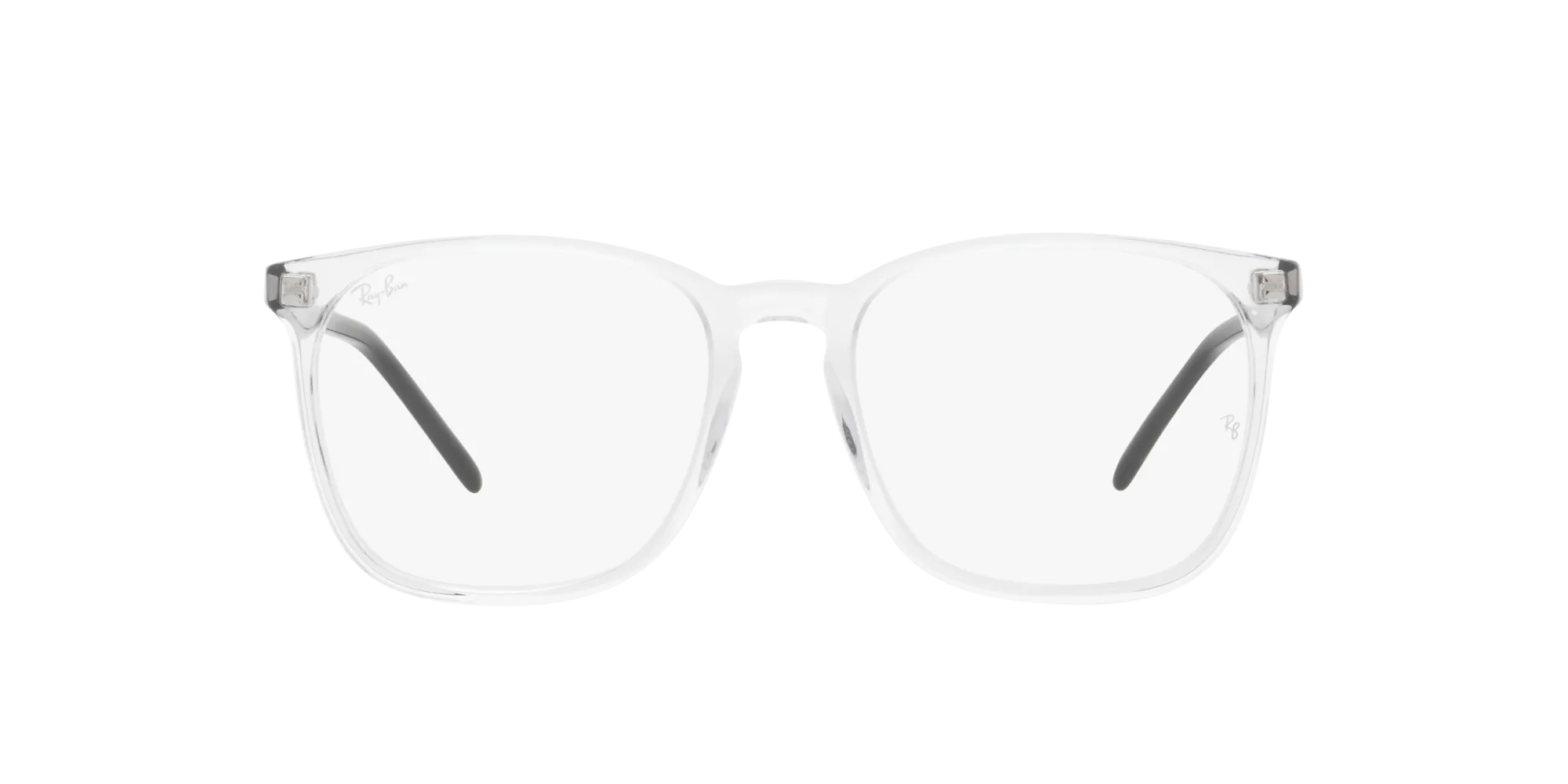 Ray - Ban RX5387 8181 Montature da vista Acetato Trasparente Trasparente Squadrata Normale - immagine 2