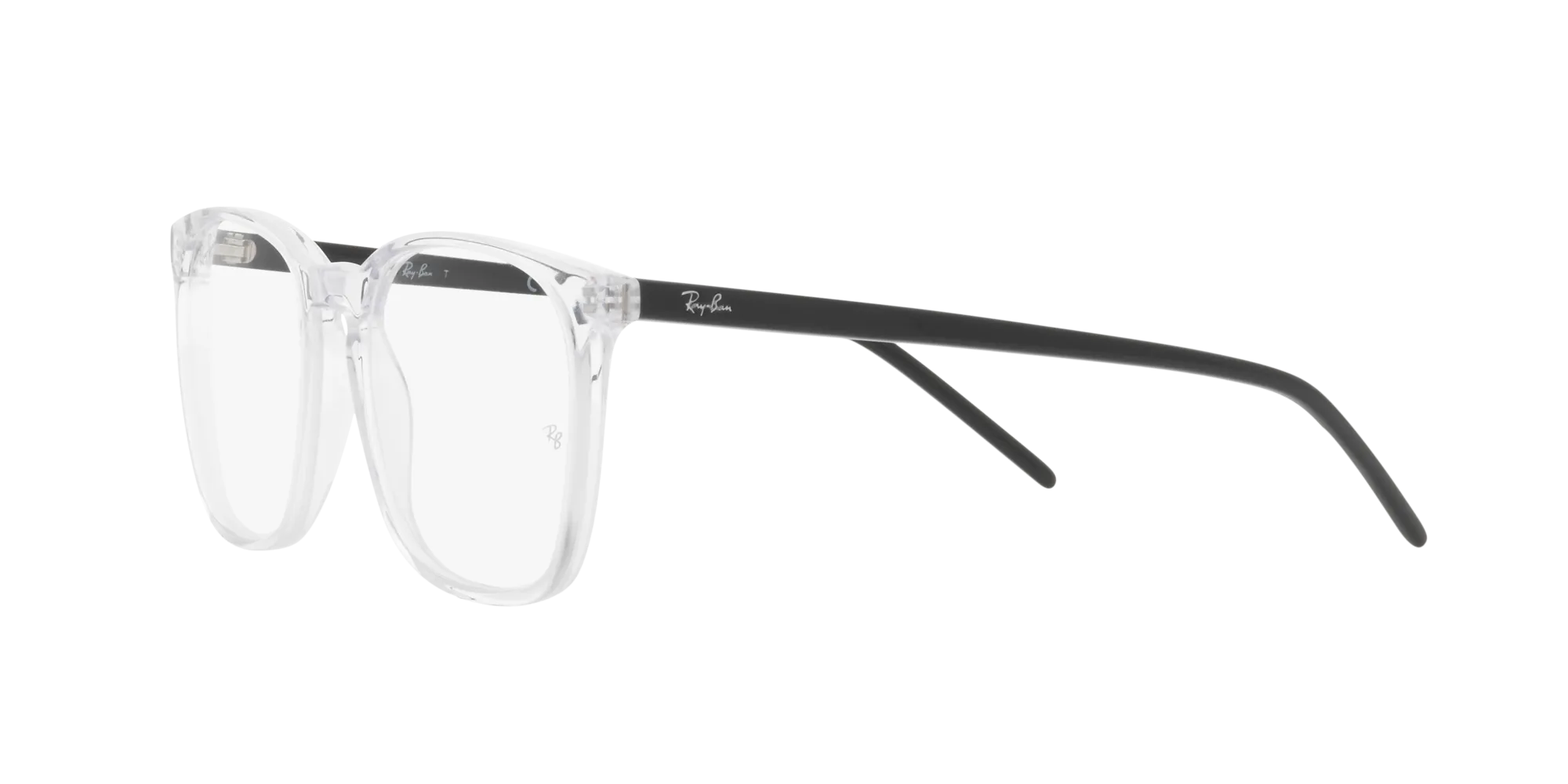 Ray - Ban RX5387 8181 Montature da vista Acetato Trasparente Trasparente Squadrata Normale - immagine 4