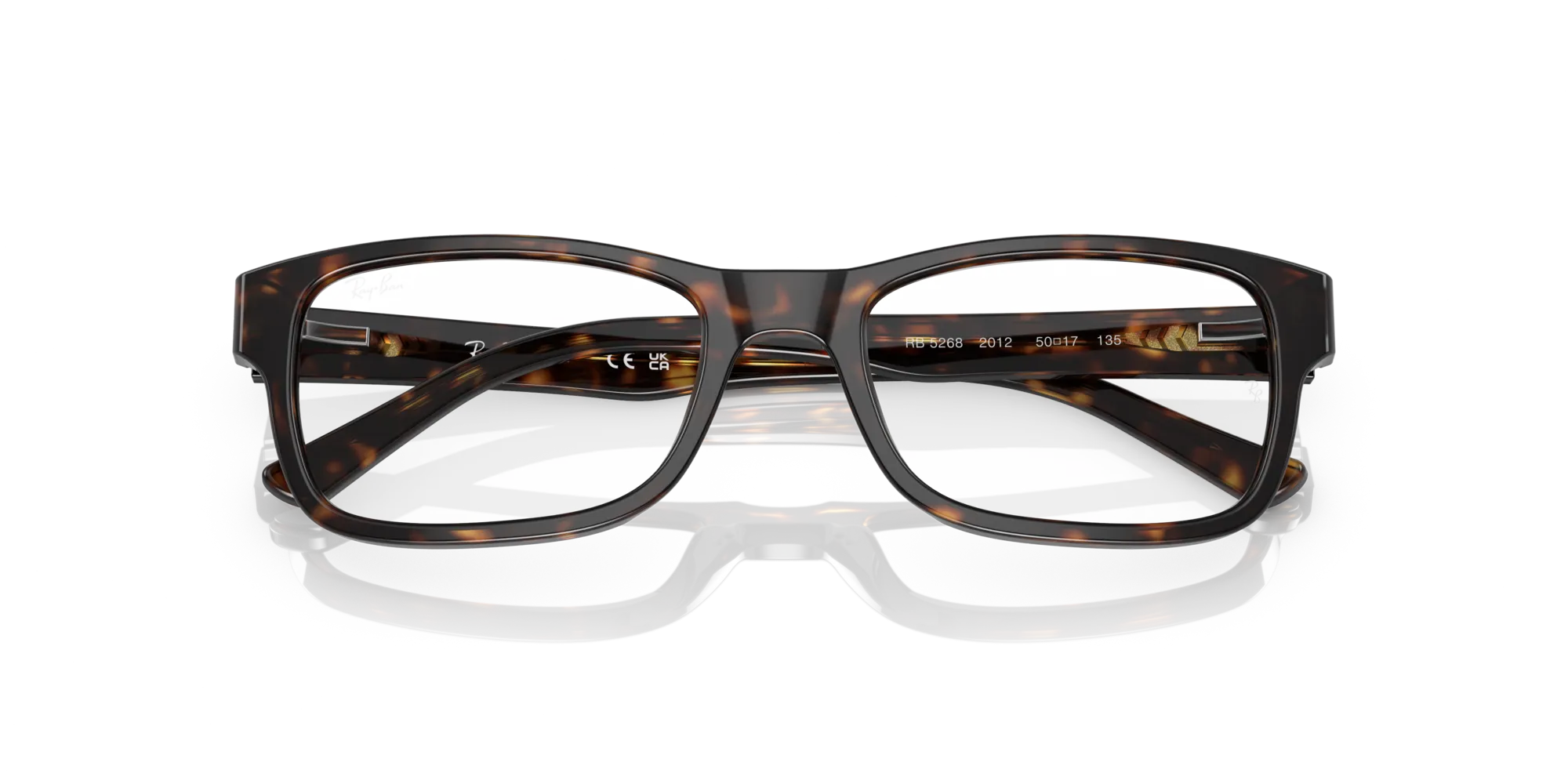 Ray - Ban RX5268 2012 Montature da vista Acetato Tartaruga Squadrata Normale - immagine 2