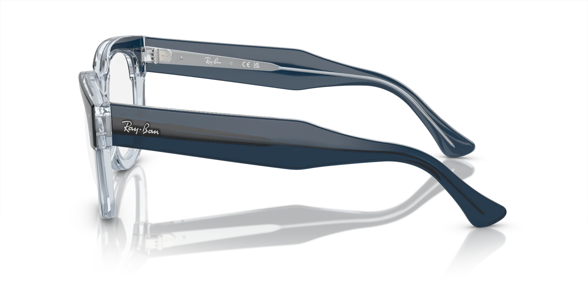 Ray - Ban RX0298V MEGA HAWKEYE 8324 Montature da vista Acetato Blu Trasparente Squadrata Normale - immagine 4