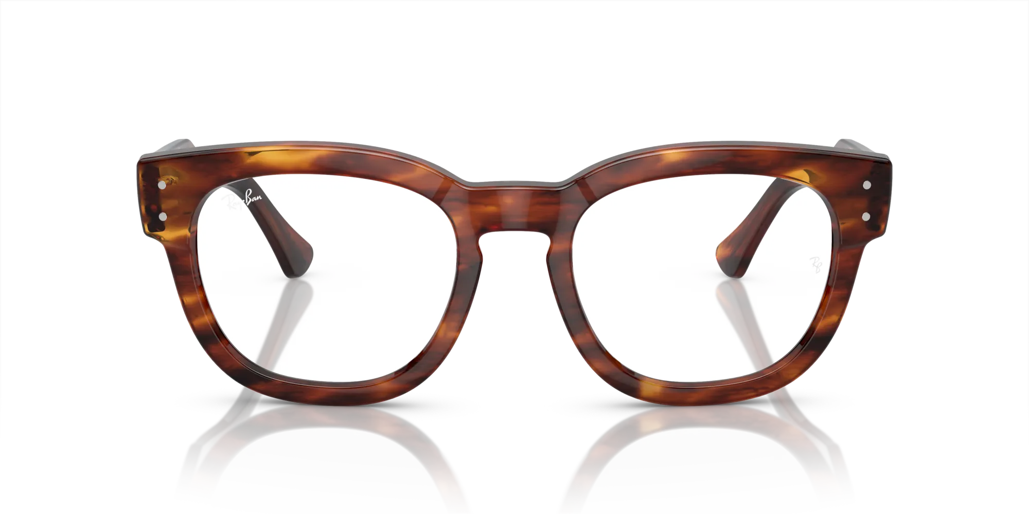 Ray - Ban RX0298V MEGA HAWKEYE 2144 Montature da vista Acetato Marrone Trasparente Squadrata Normale - immagine 3