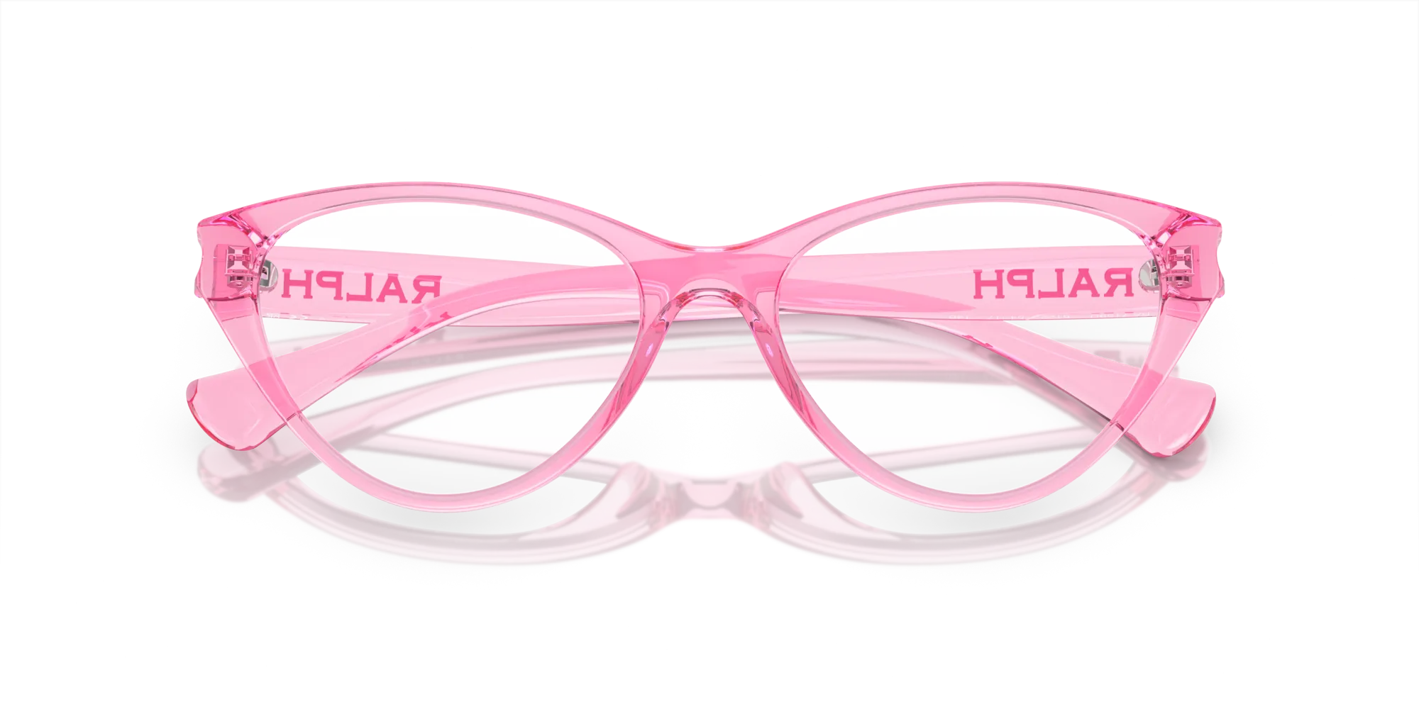 Ralph Lauren RA7159U 6122 Montature da vista Iniettato Rosa Cat Eye Normale - immagine 2
