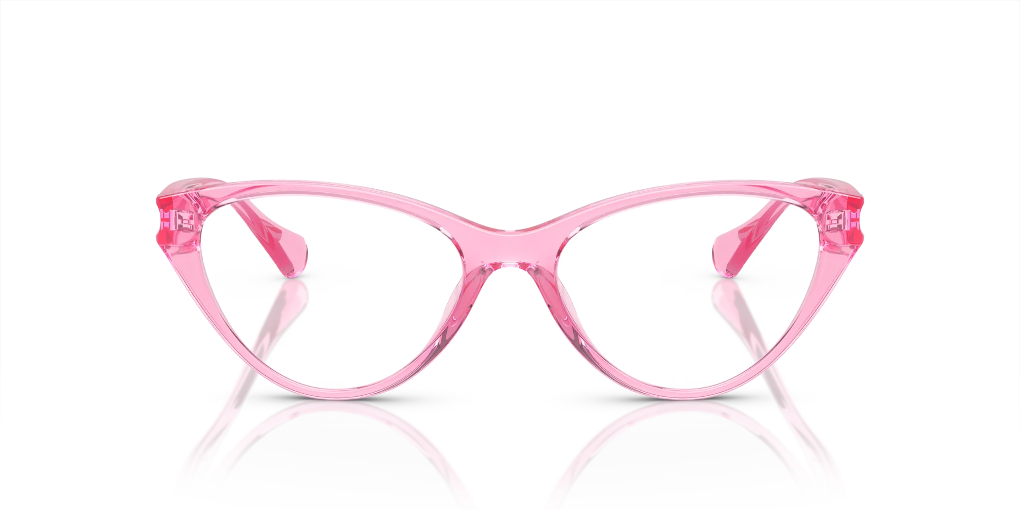 Ralph Lauren RA7159U 6122 Montature da vista Iniettato Rosa Cat Eye Normale - immagine 3