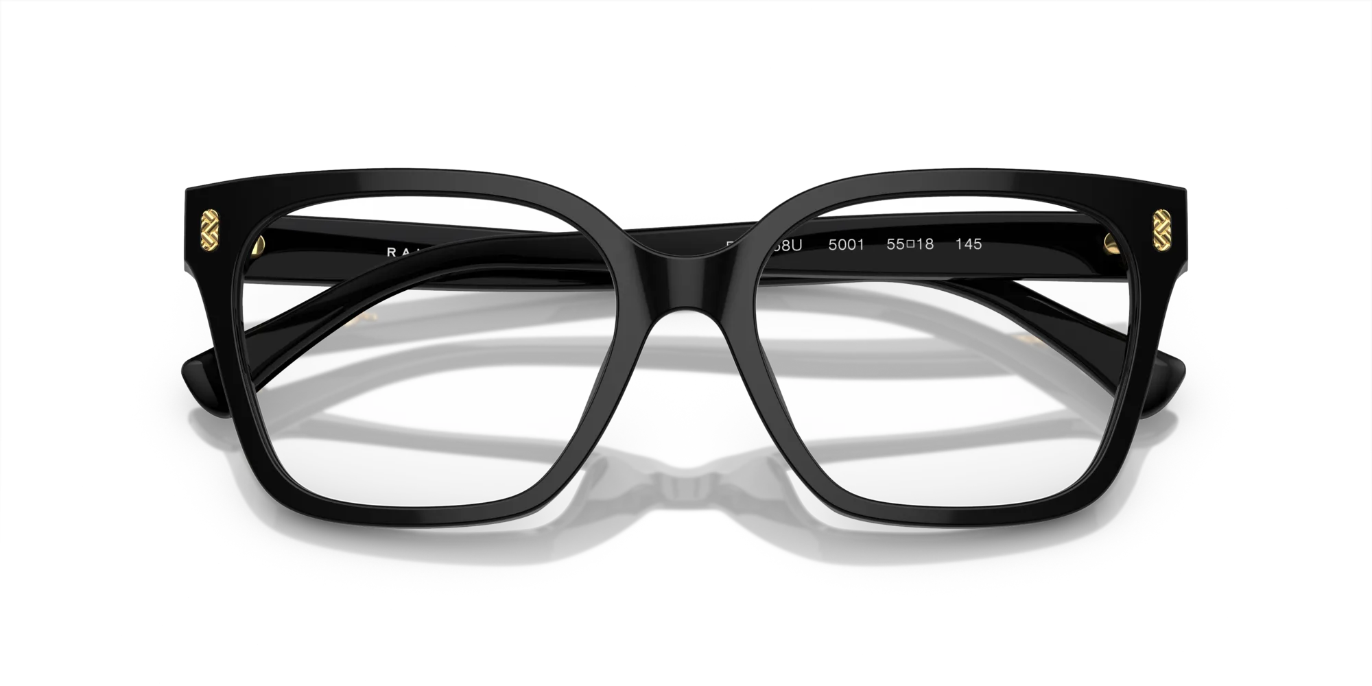 Ralph Lauren RA7158U 5001 Montature da vista Acetato Nero Squadrata Normale - immagine 2