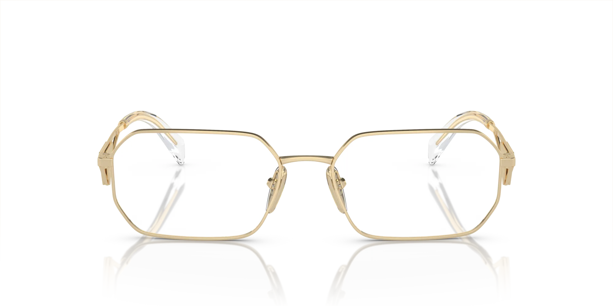 Prada PR A53V ZVN1O1 Montature da vista Metallo Oro Geometrica Normale - immagine 3