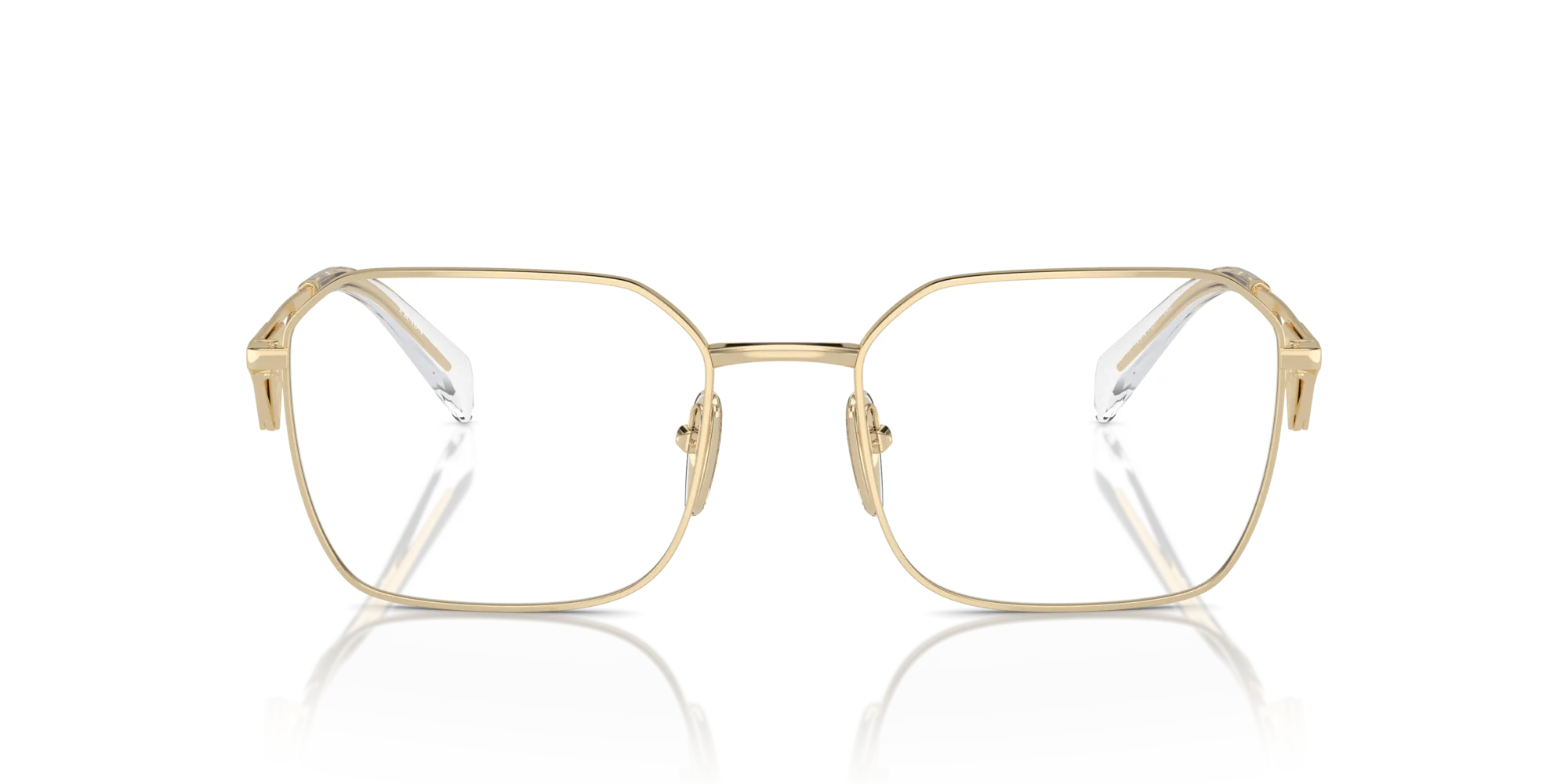 Prada PR A51V ZVN1O1 Montature da vista Acciaio Oro Geometrica Normale - immagine 3