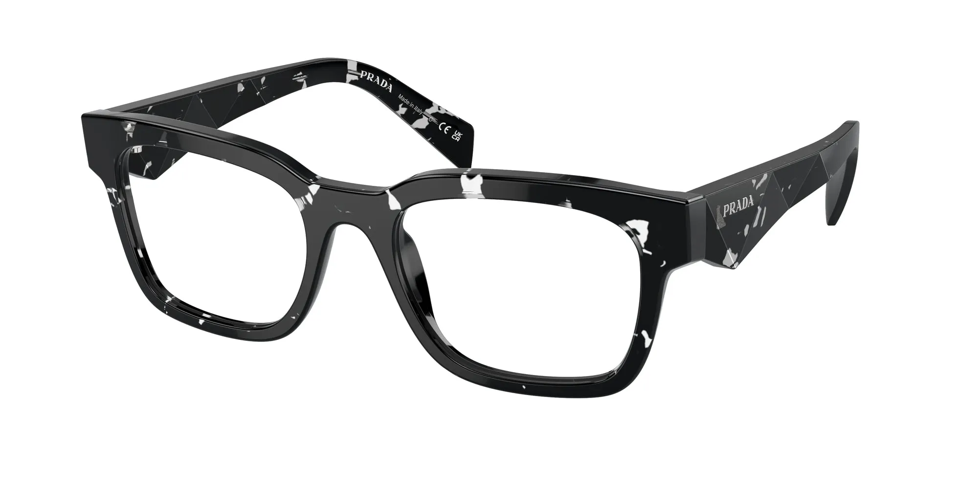 Prada PR A10V 15O1O1 Montature da vista Acetato Marrone Pillow Normale - immagine 1