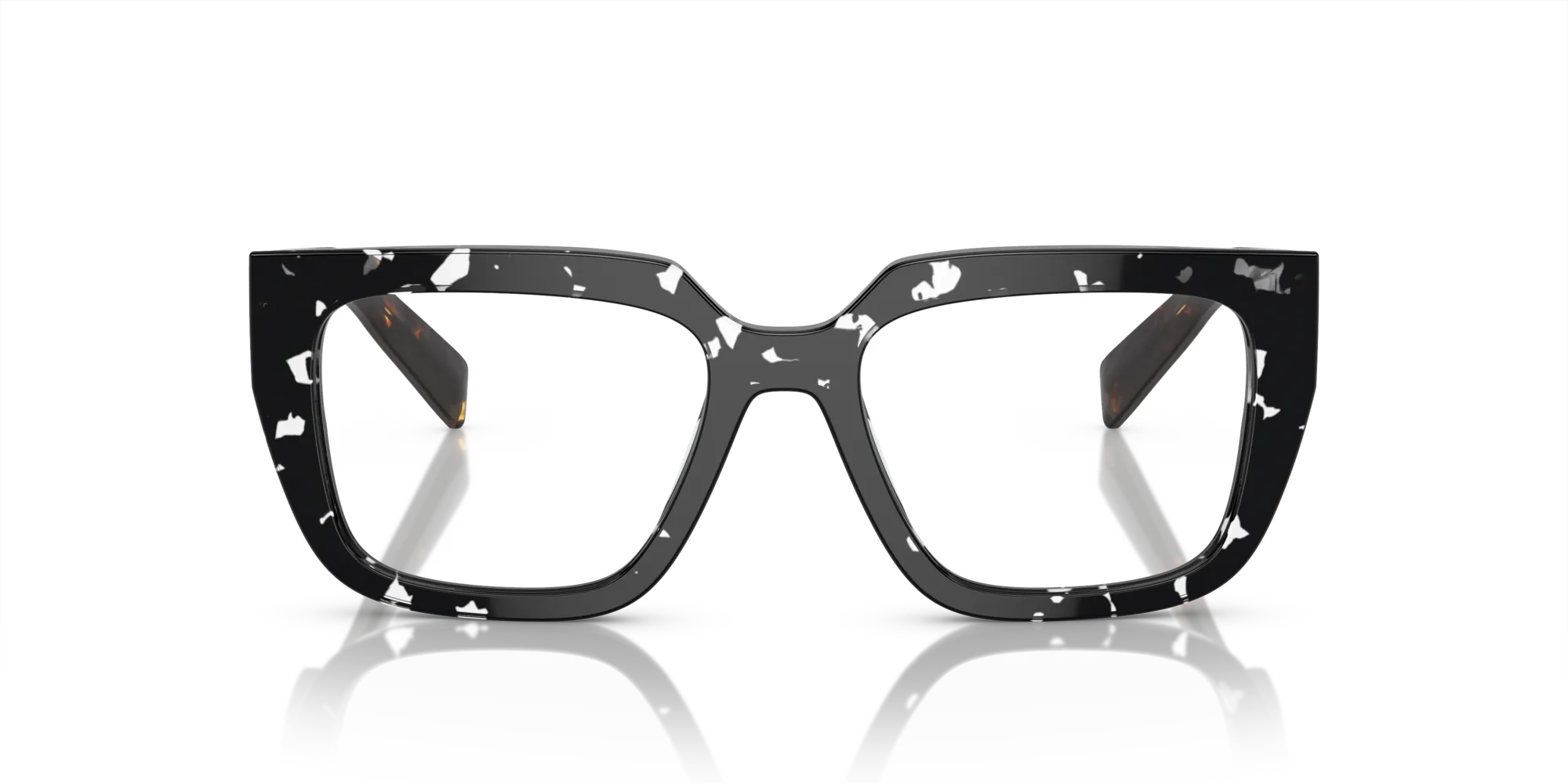 Prada PR A03V 15O1O1 Montature da vista Acetato Marrone Geometrica Normale - immagine 3