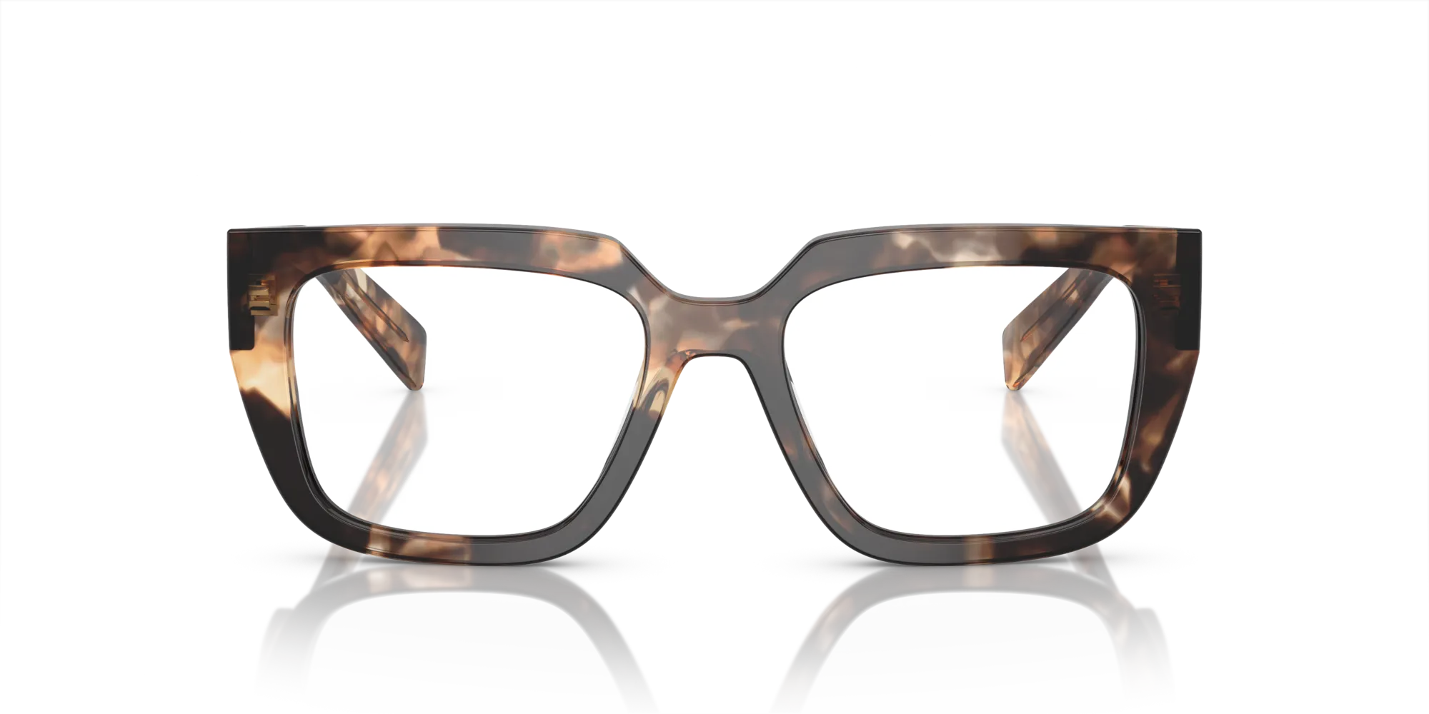 Prada PR A03V 14P1O1 Montature da vista Acetato Marrone Geometrica Normale - immagine 3