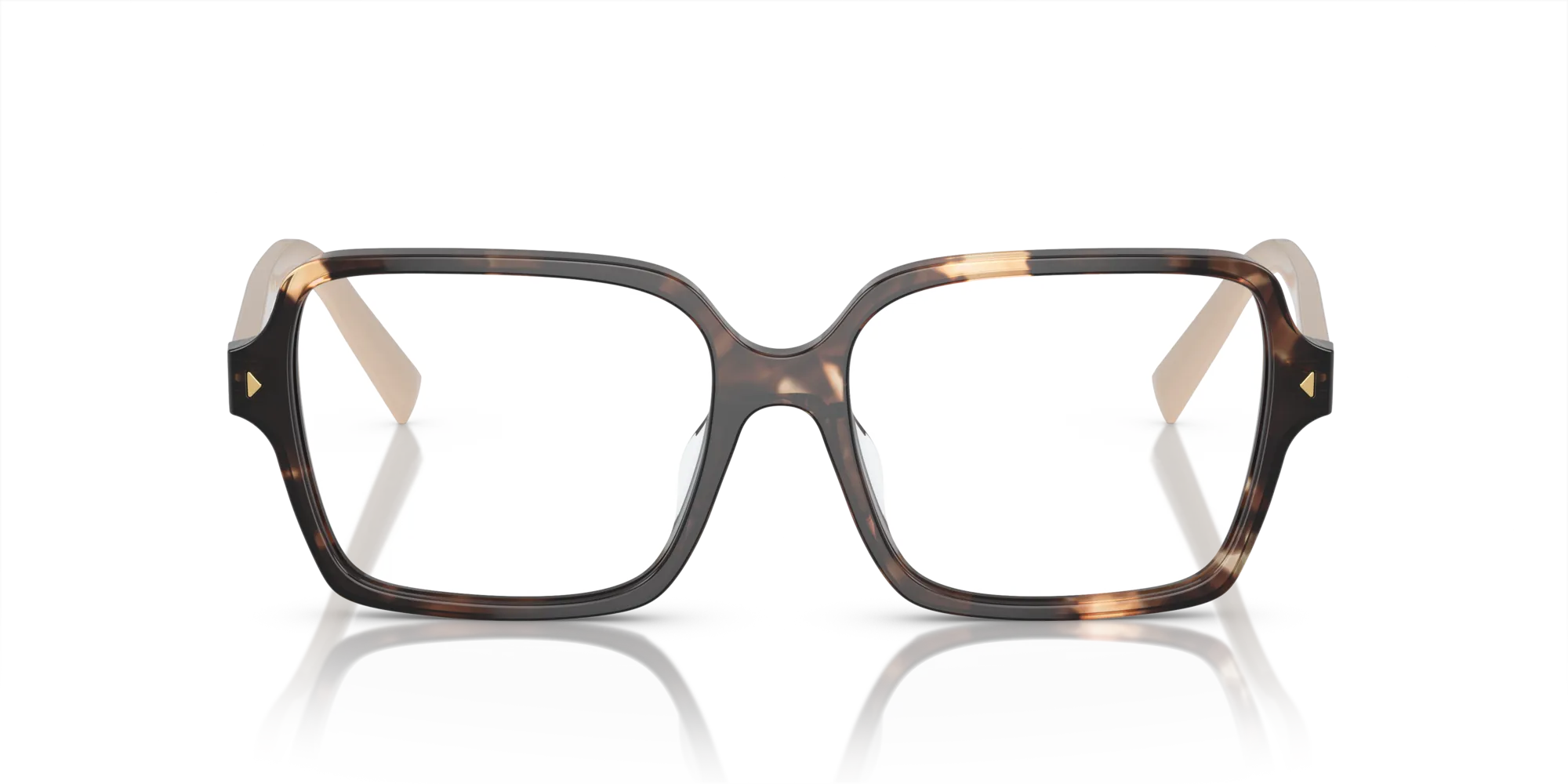 Prada PR A02V 07R1O1 Montature da vista Acetato Marrone Pillow Normale - immagine 3