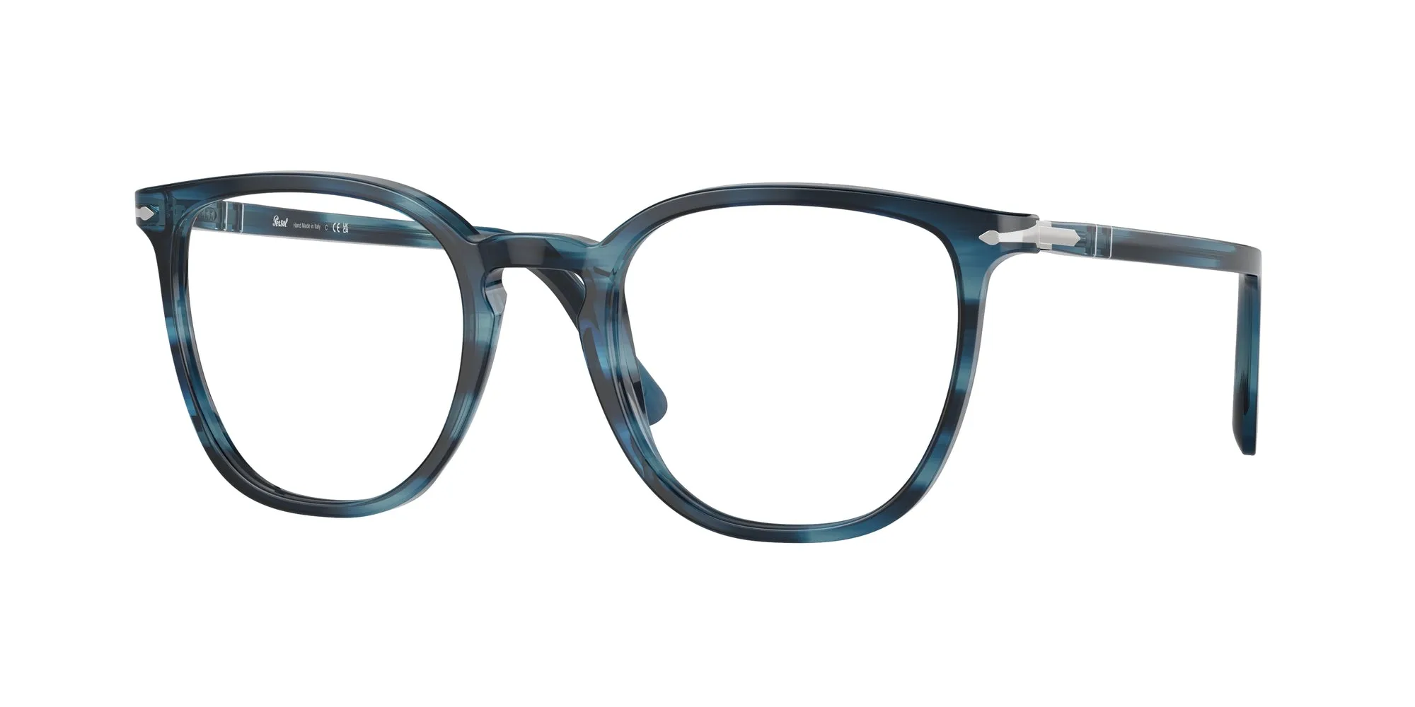 Persol PO3338V 1193 Montature da vista Acetato Blu Trasparente Pantos Normale - immagine 1