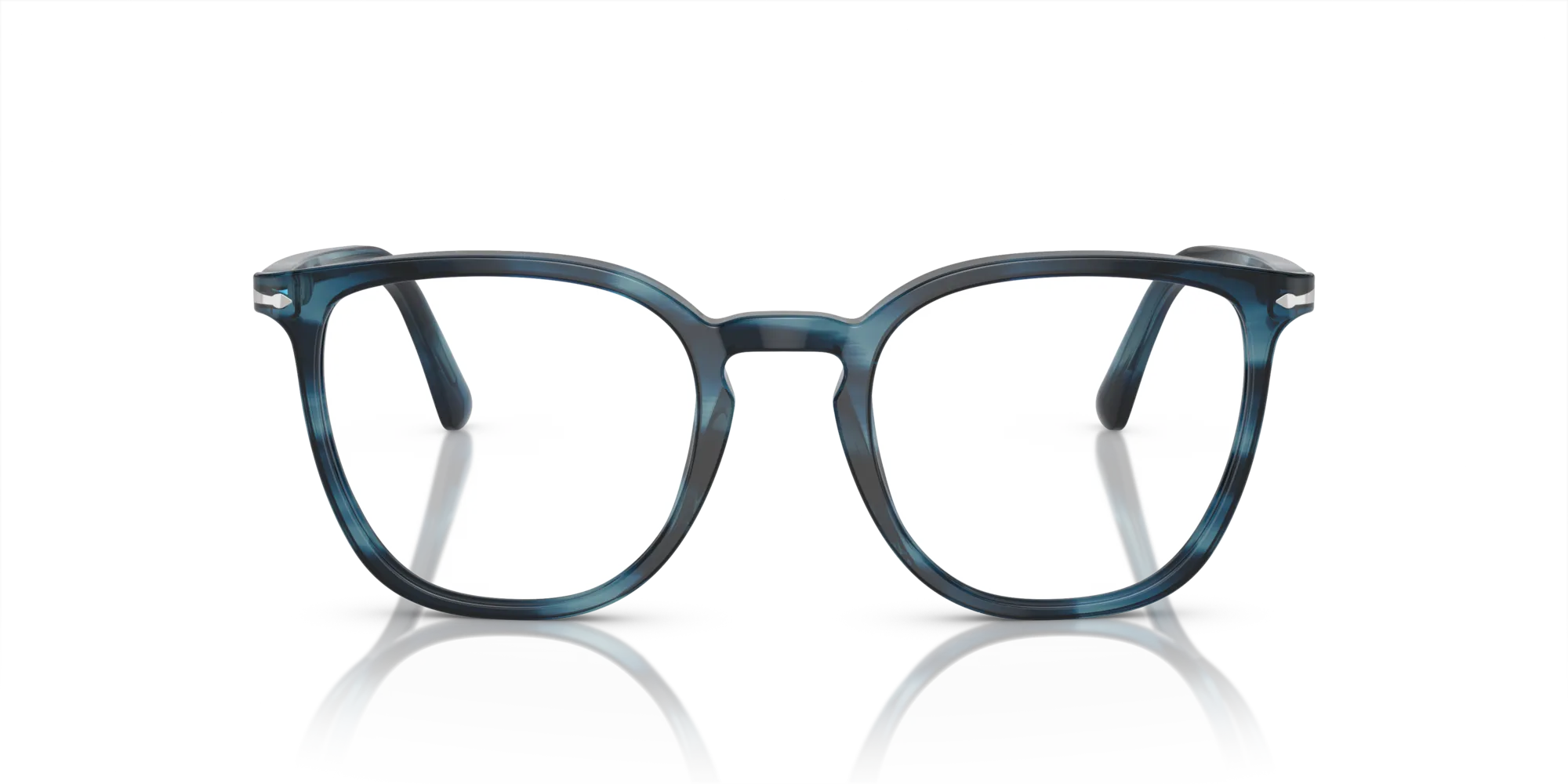 Persol PO3338V 1193 Montature da vista Acetato Blu Trasparente Pantos Normale - immagine 3