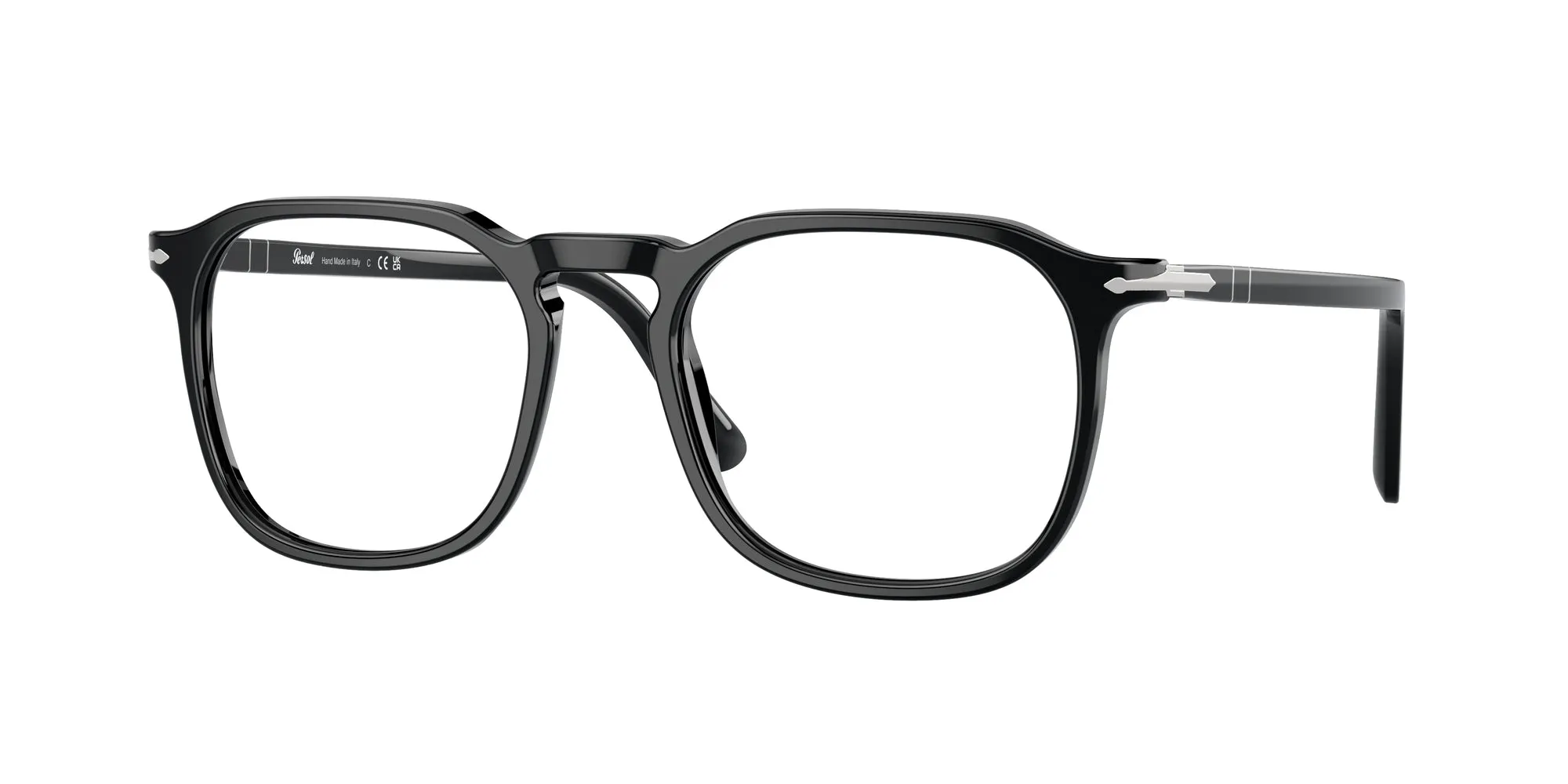 Persol PO3337V 95 Montature da vista Acetato Nero Trasparente Pantos Normale - immagine 1