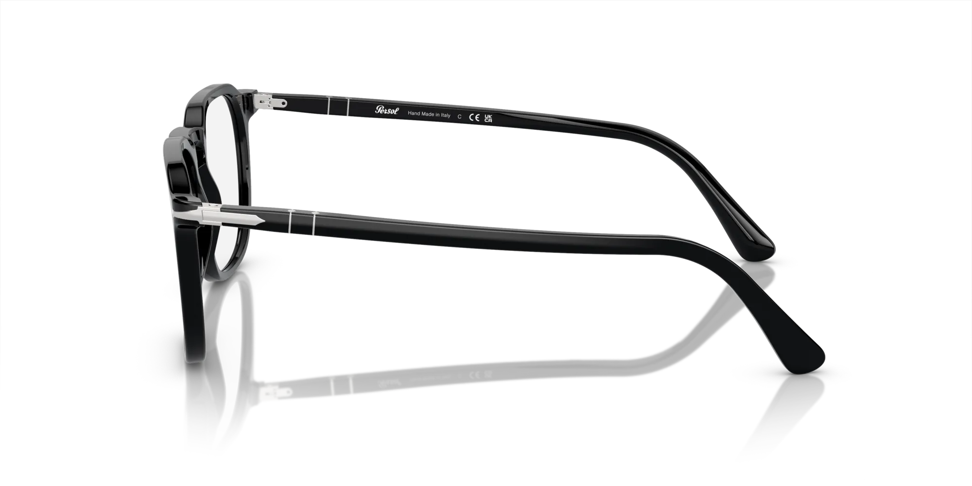 Persol PO3337V 95 Montature da vista Acetato Nero Trasparente Pantos Normale - immagine 4