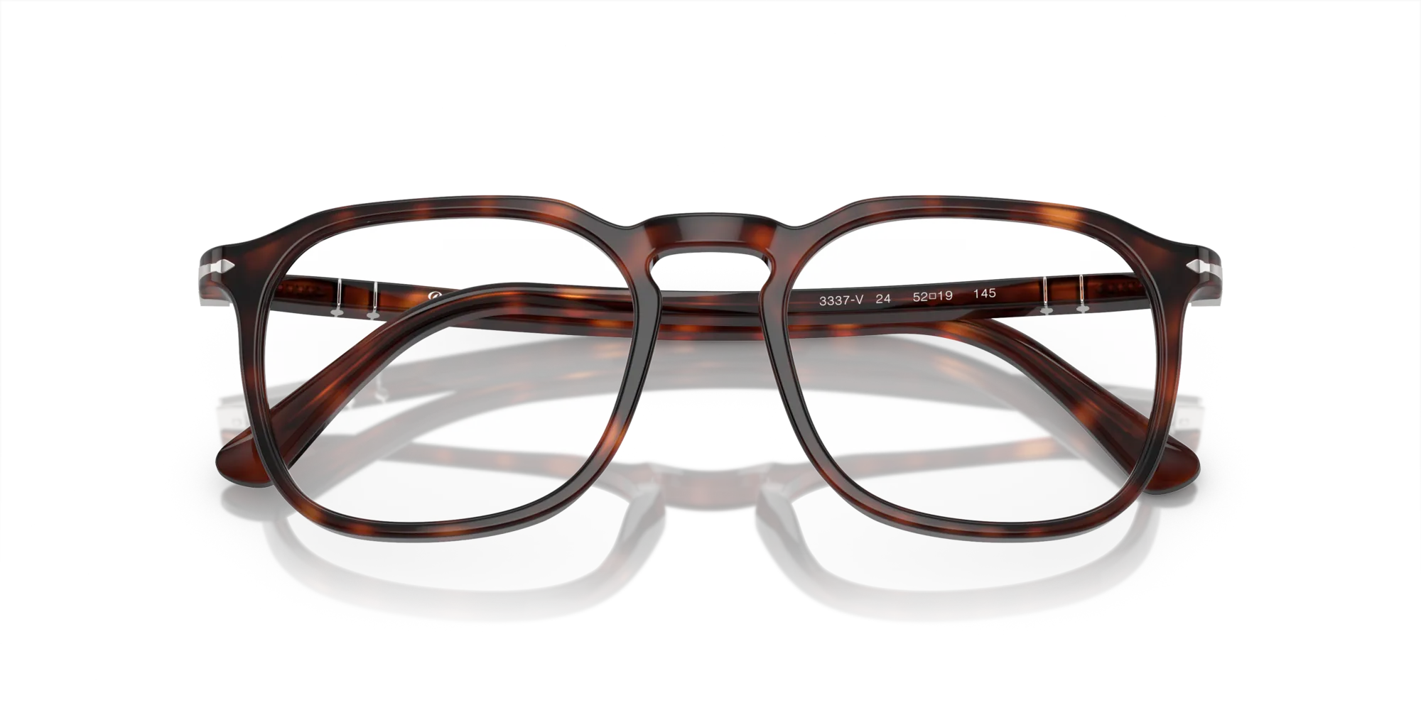 Persol PO3337V 24 Montature da vista Acetato Tartaruga Trasparente Pantos Normale - immagine 2