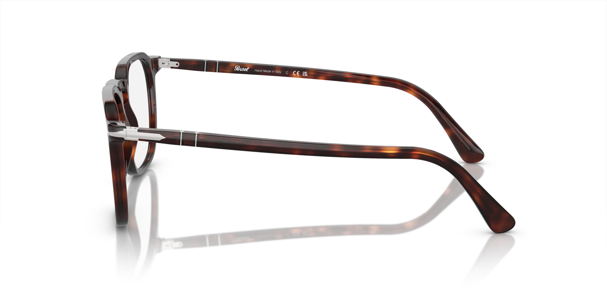Persol PO3337V 24 Montature da vista Acetato Tartaruga Trasparente Pantos Normale - immagine 4