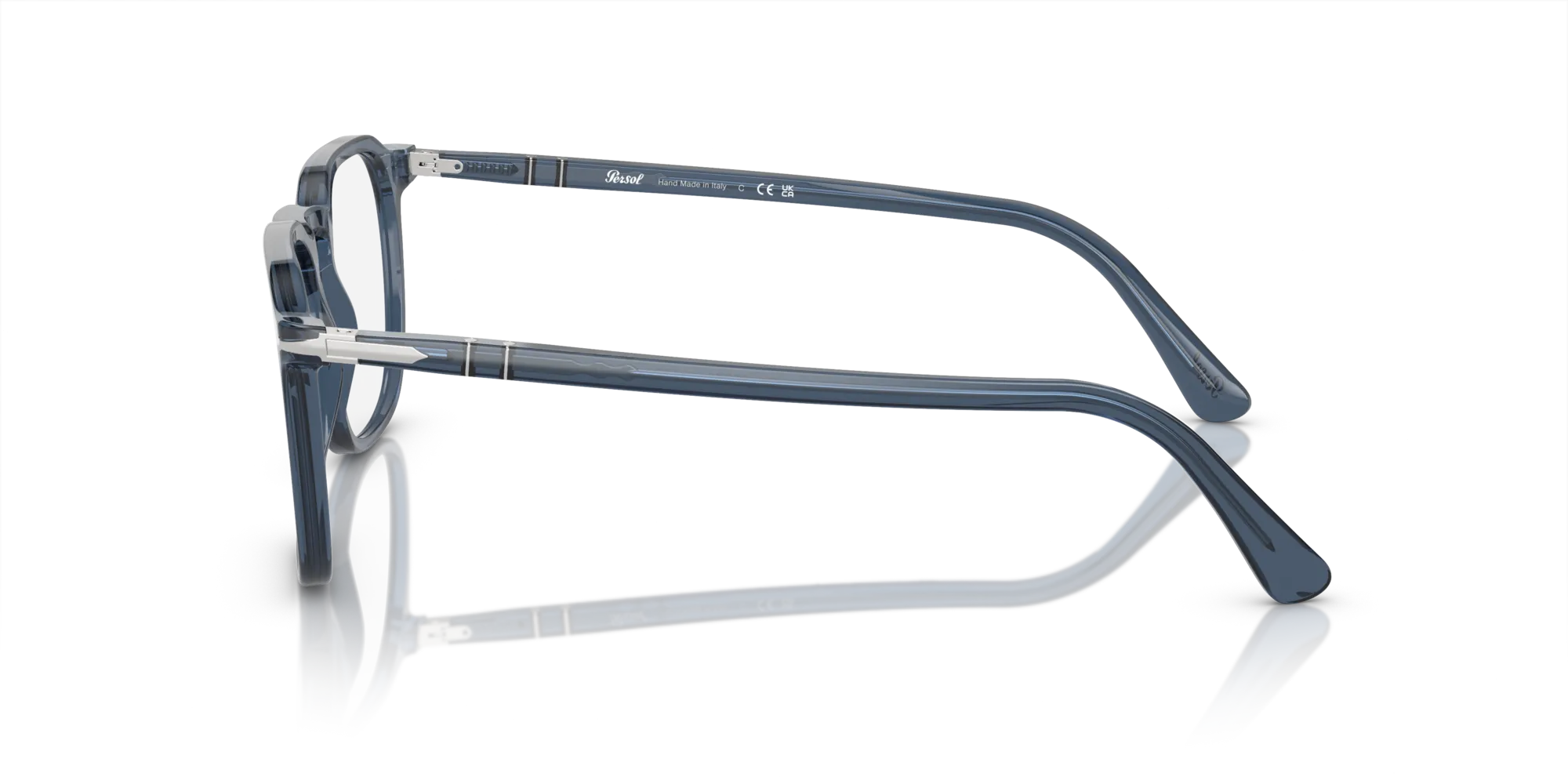 Persol PO3337V 1197 Montature da vista Acetato Blu Trasparente Pantos Normale - immagine 4