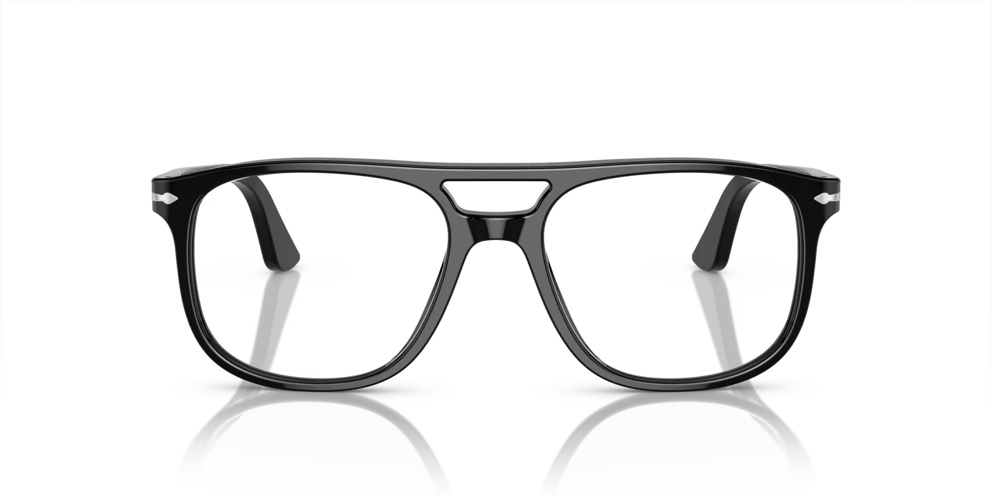 Persol PO3329V GRETA 95 Montature da vista Acetato Nero Trasparente Pilot Normale - immagine 3