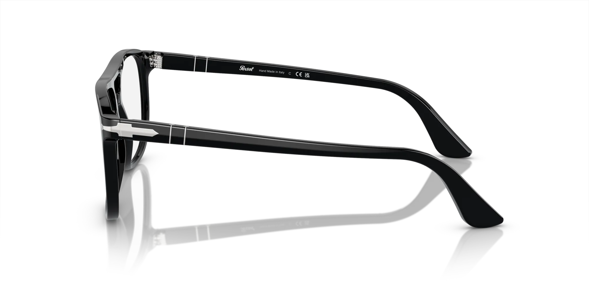 Persol PO3329V GRETA 95 Montature da vista Acetato Nero Trasparente Pilot Normale - immagine 4