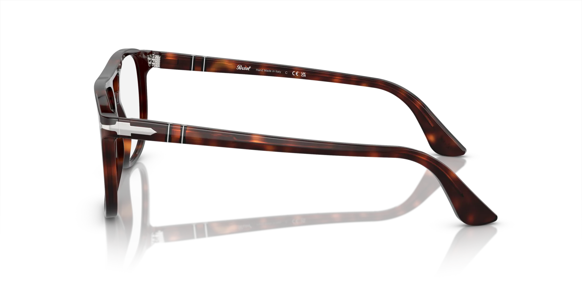 Persol PO3329V GRETA 24 Montature da vista Acetato Tartaruga Trasparente Pilot Normale - immagine 4