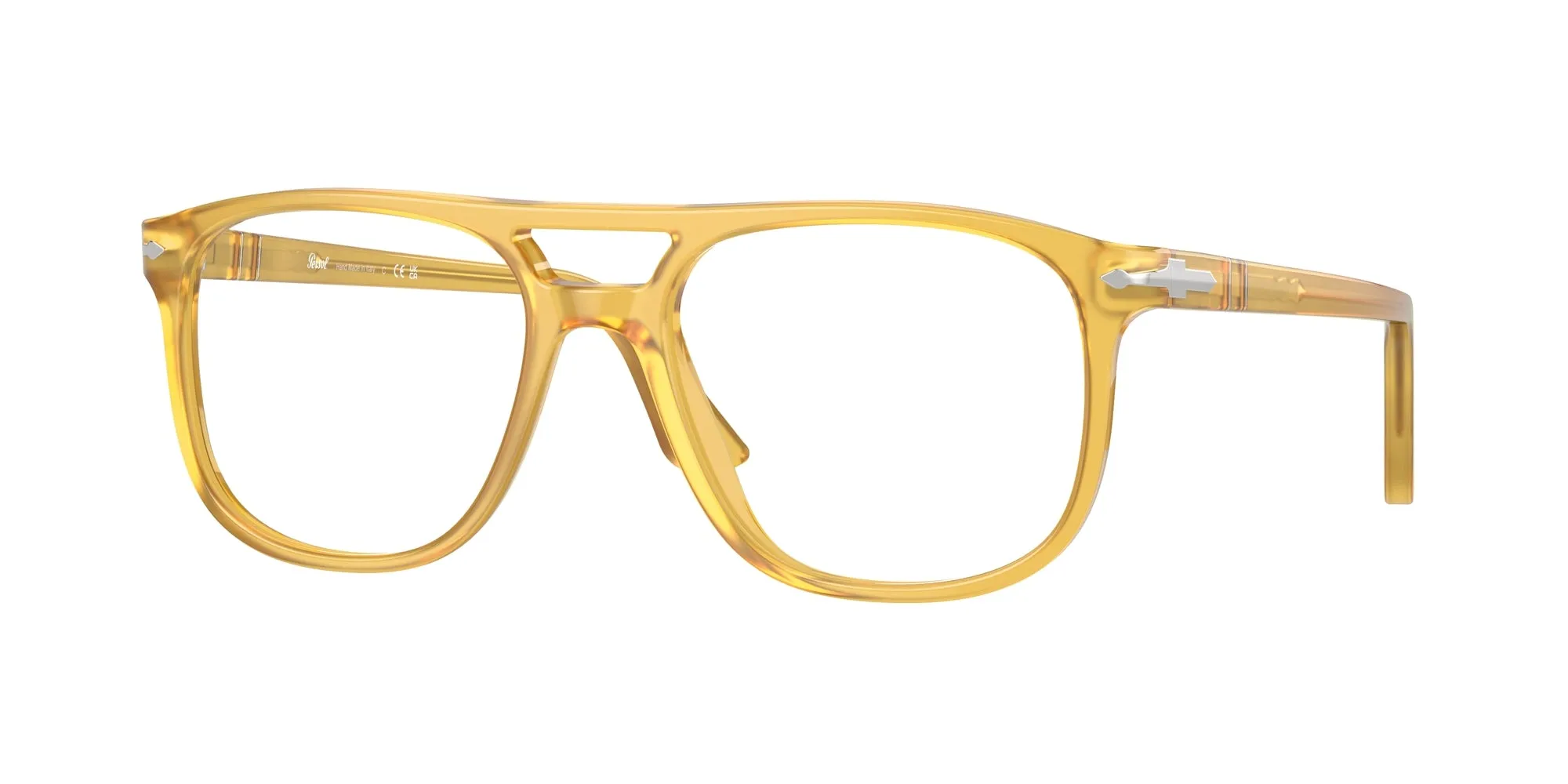 Persol PO3329V GRETA 204 Montature da vista Acetato Giallo Trasparente Pilot Normale - immagine 1
