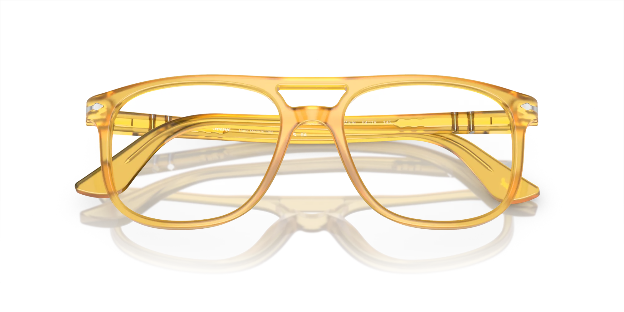Persol PO3329V GRETA 204 Montature da vista Acetato Giallo Trasparente Pilot Normale - immagine 2