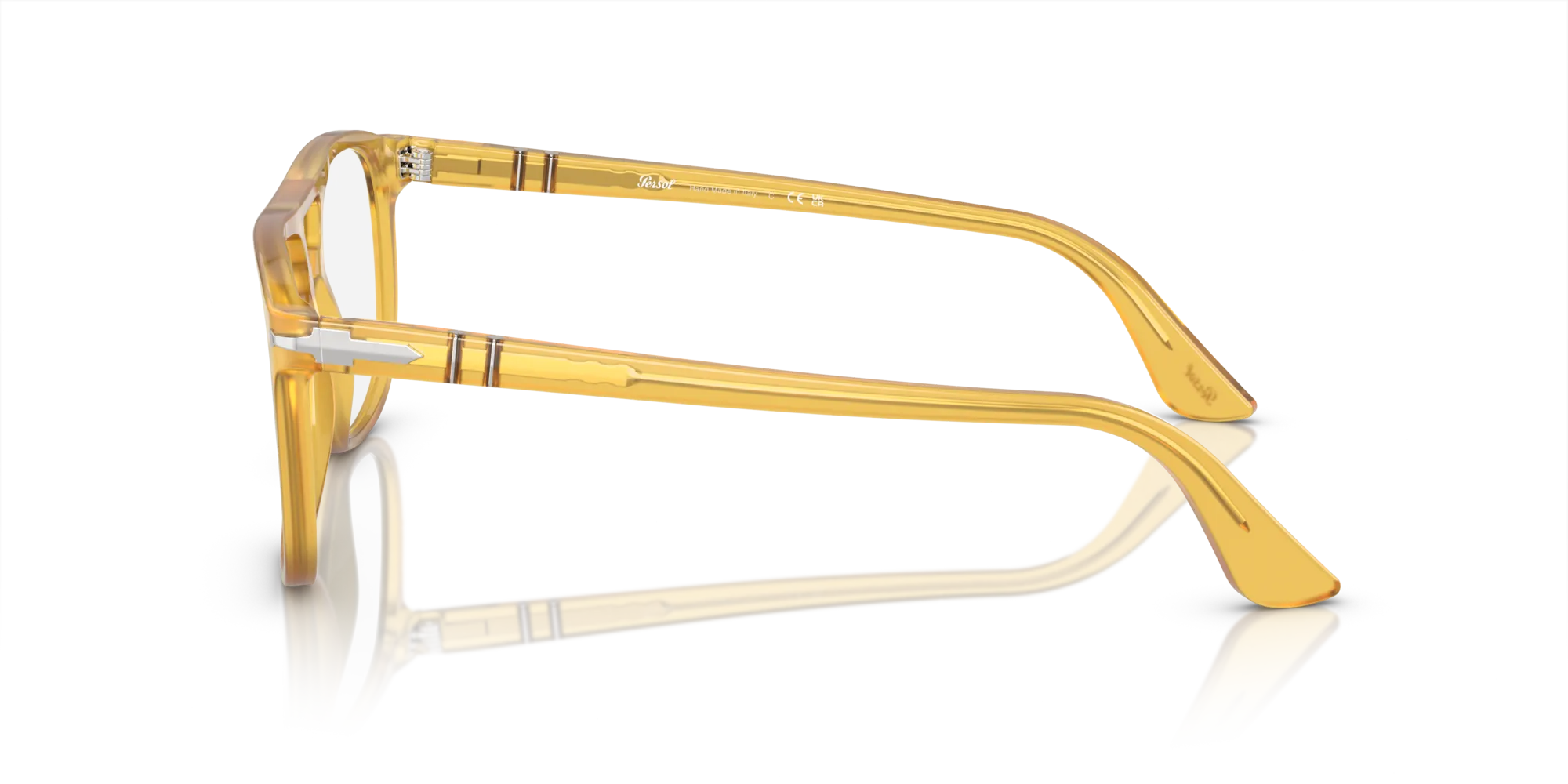 Persol PO3329V GRETA 204 Montature da vista Acetato Giallo Trasparente Pilot Normale - immagine 4