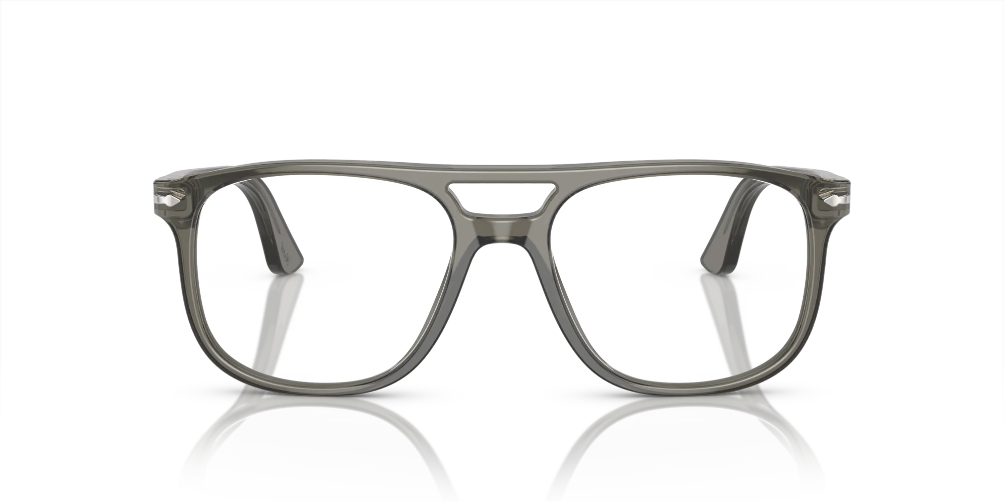 Persol PO3329V GRETA 1103 Montature da vista Acetato Grigio Trasparente Pilot Normale - immagine 3