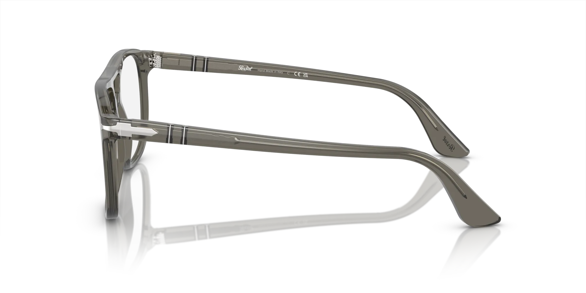 Persol PO3329V GRETA 1103 Montature da vista Acetato Grigio Trasparente Pilot Normale - immagine 4