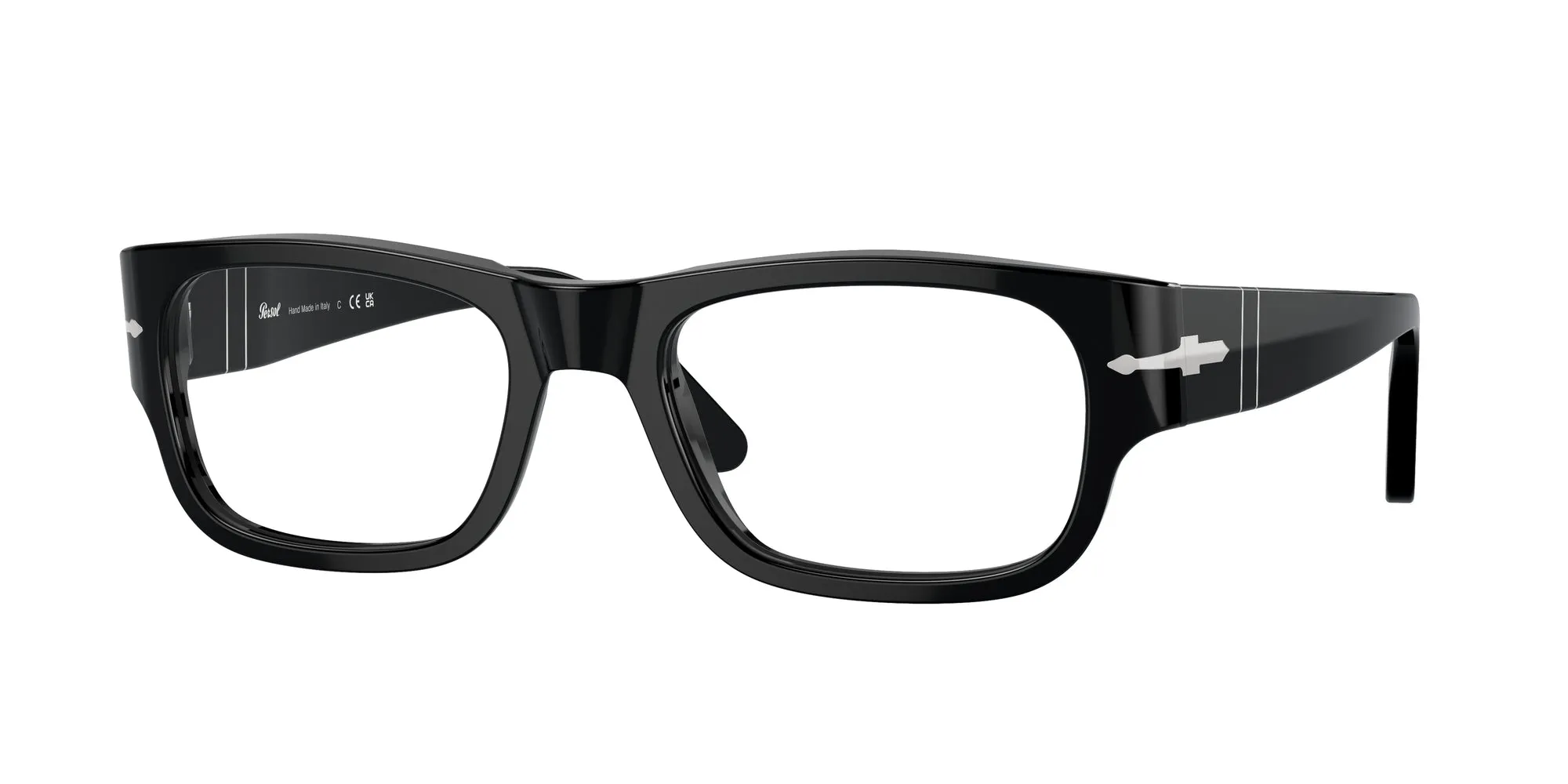Persol PO3324V 95 Montature da vista Acetato Nero Trasparente Pillow Normale - immagine 1