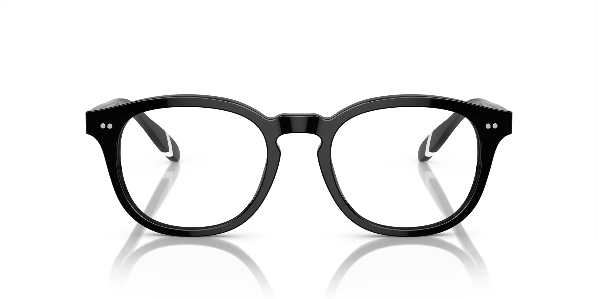 Polo Ralph Lauren PH2267 5001 Montature da vista Acetato Nero Trasparente Squadrata Normale - immagine 3
