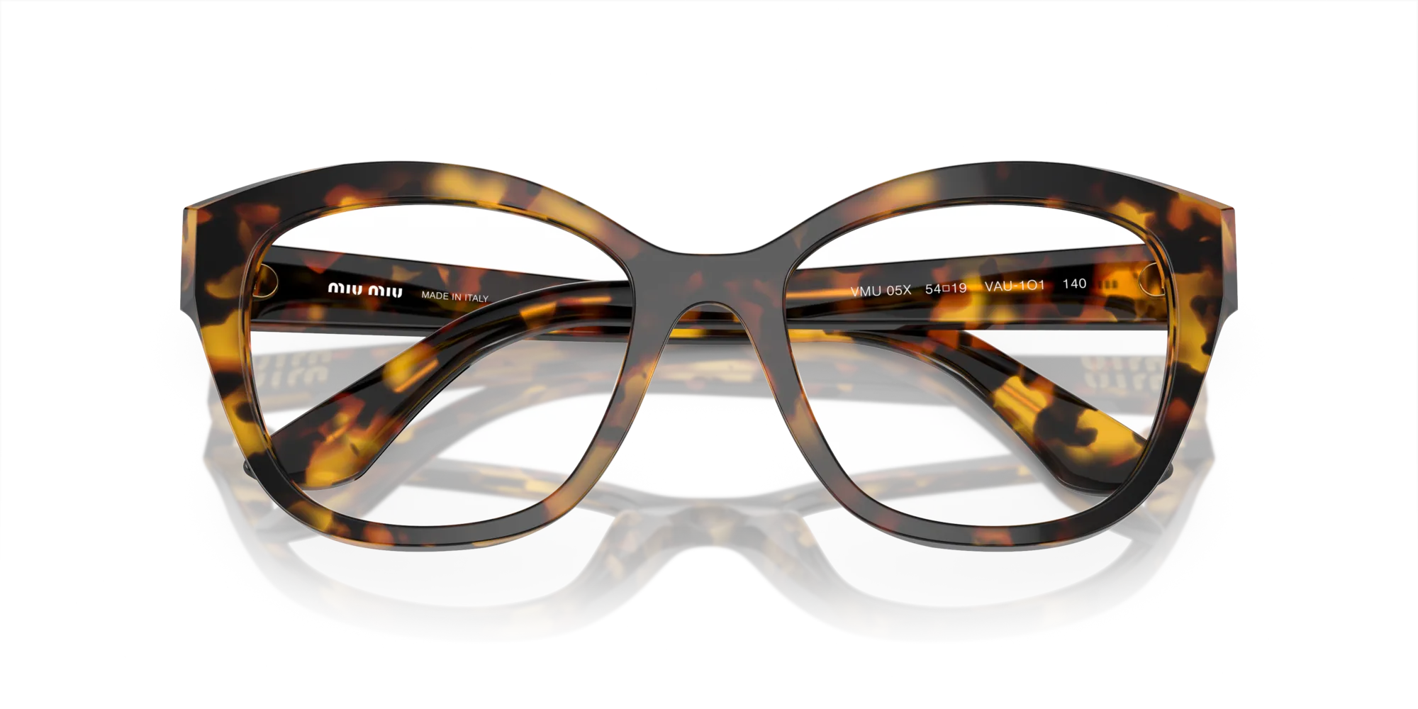 Miu Miu MU 05XV VAU1O1 Montature da vista Acetato Tartaruga Trasparente Squadrata Normale - immagine 2