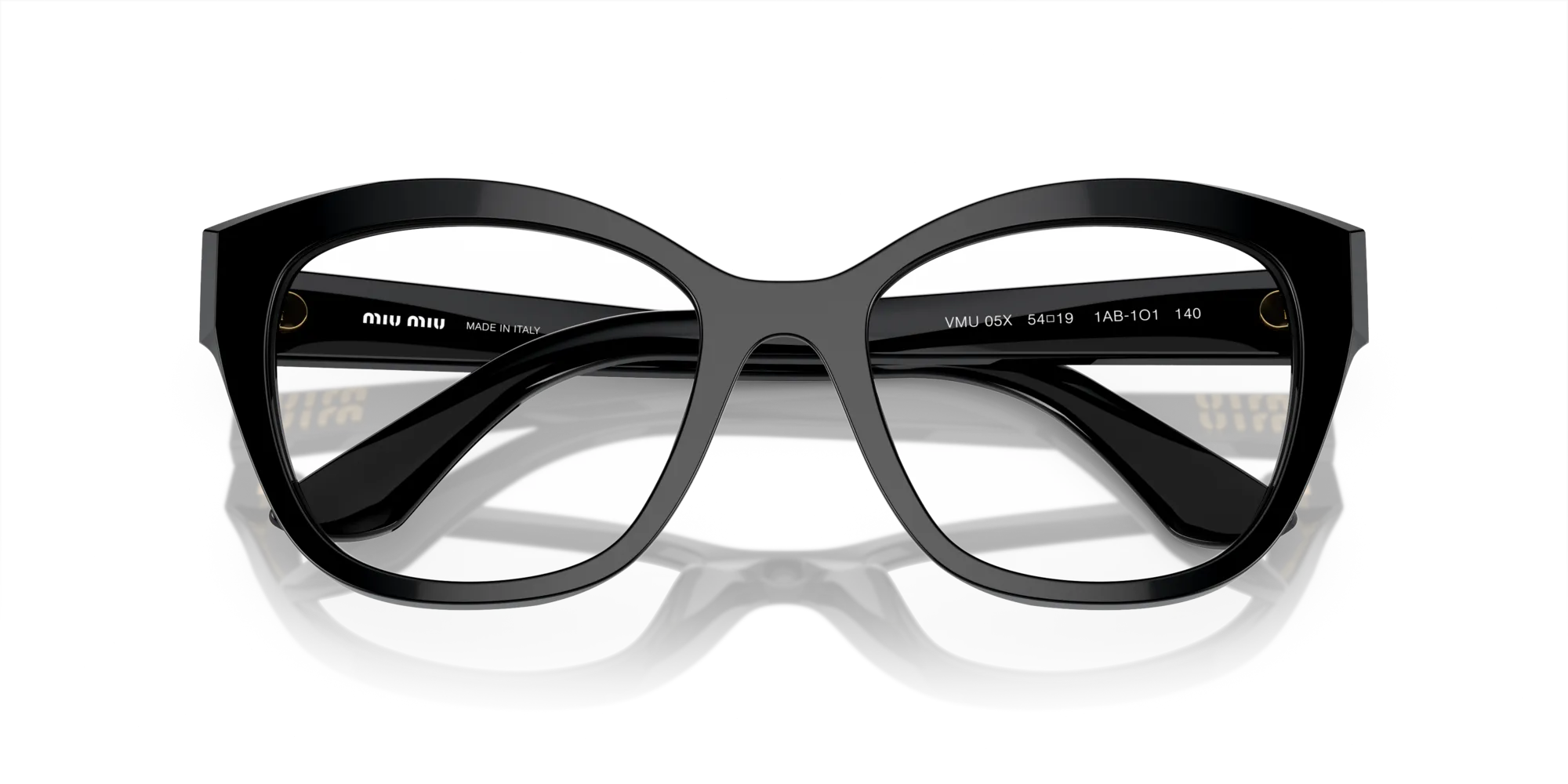 Miu Miu MU 05XV 1AB1O1 Montature da vista Acetato Nero Squadrata Normale - immagine 2