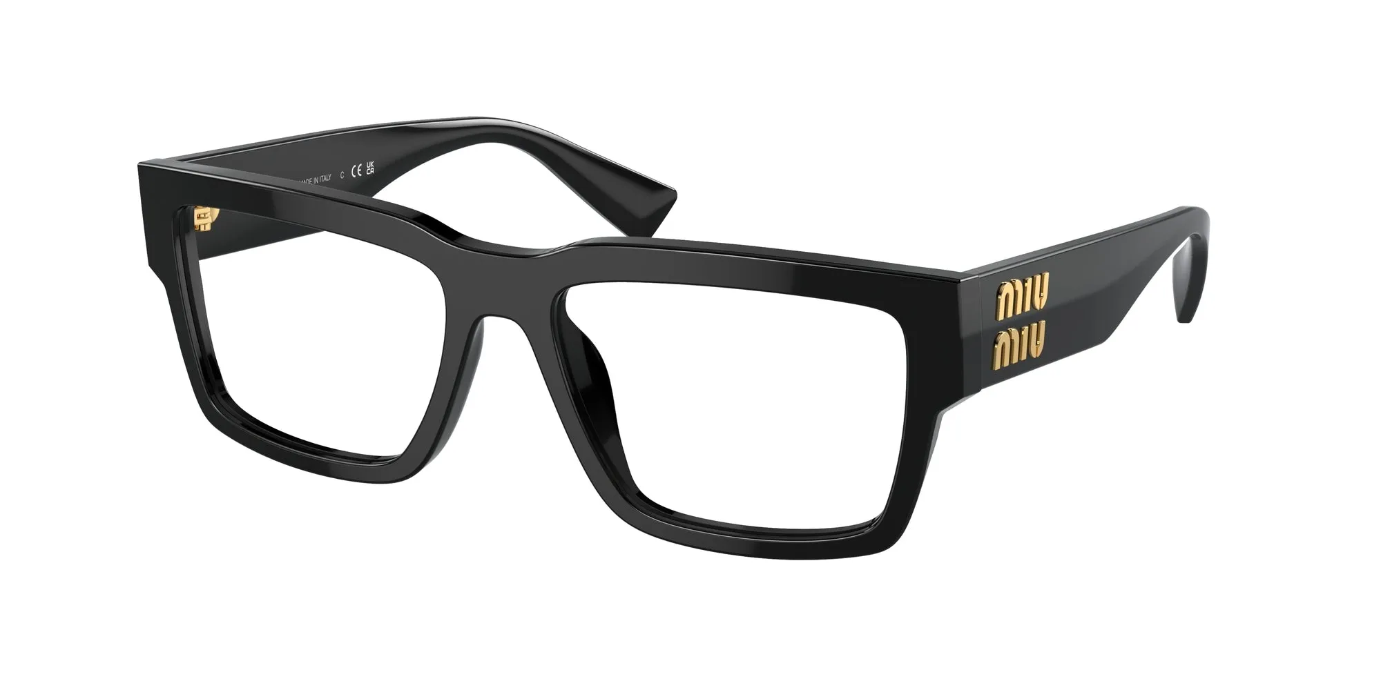 Miu Miu MU 02XV 1AB1O1 Montature da vista Acetato Nero Squadrata Normale - immagine 1