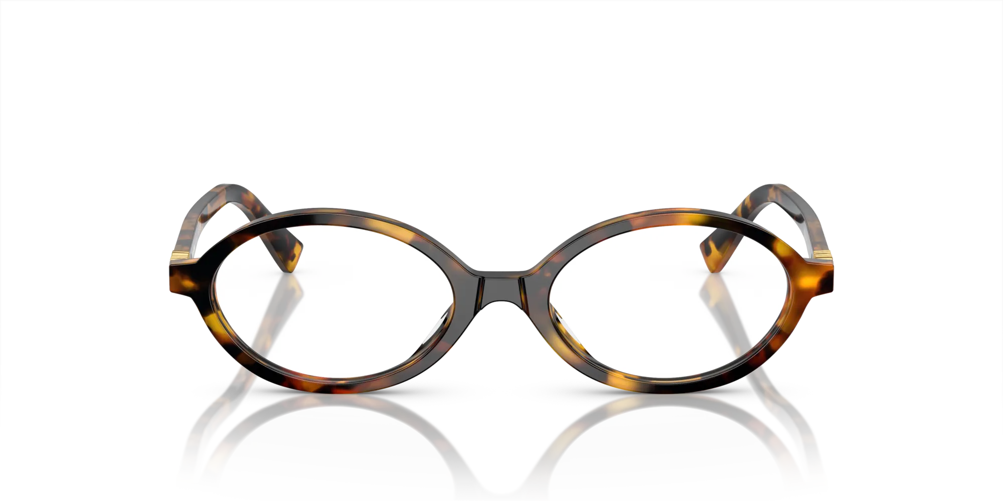 Miu Miu MU 01XV VAU1O1 Montature da vista Acetato Tartaruga Rotonda Normale - immagine 3