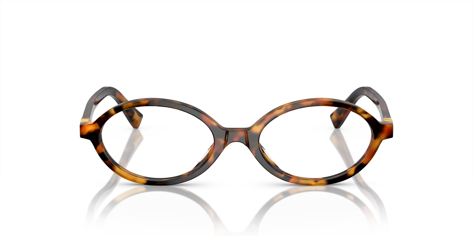 Miu Miu MU 01XV 19P1O1 Montature da vista Acetato Tartaruga Rotonda Normale - immagine 3