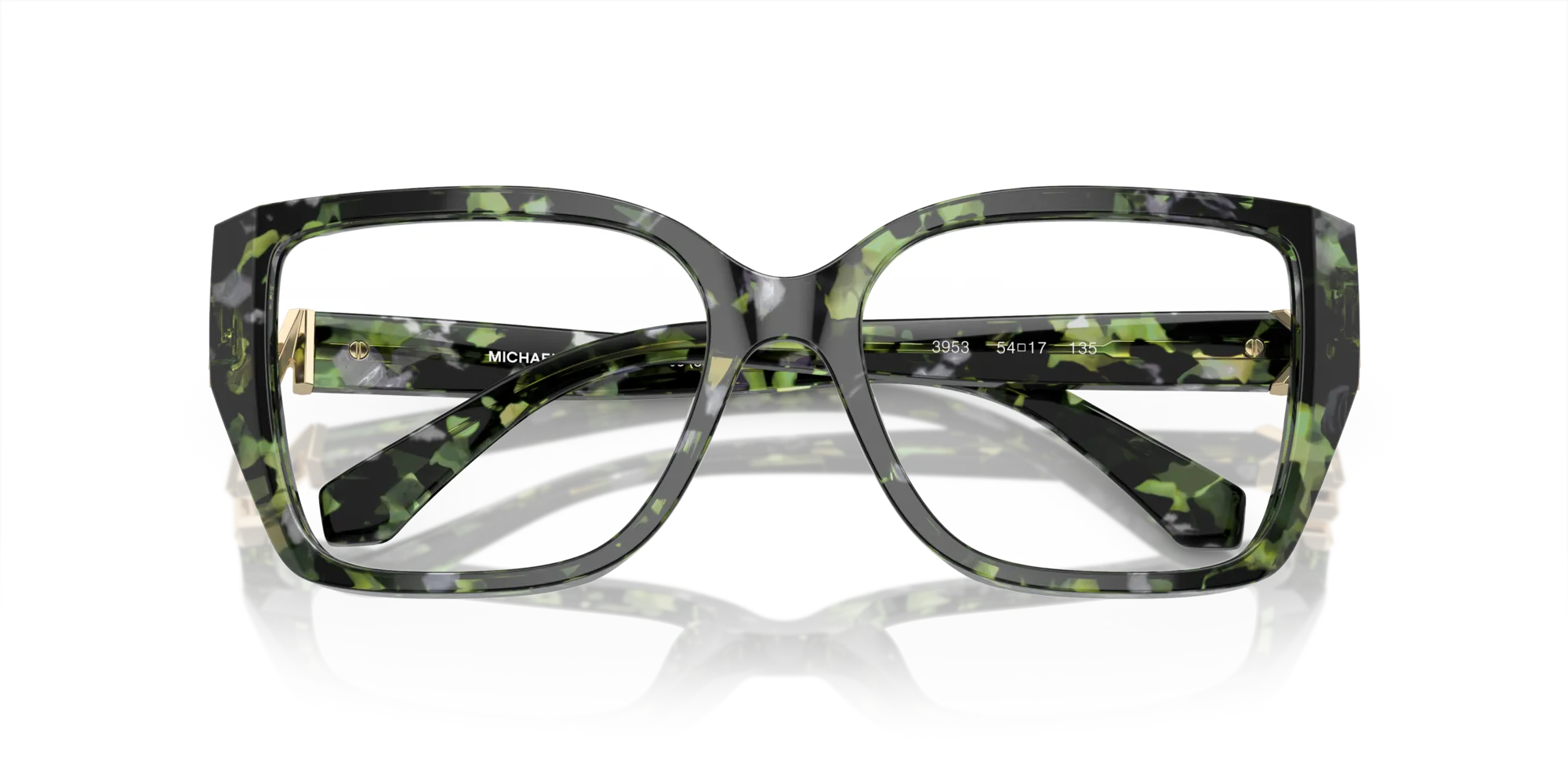 Michael Kors MK4115U CASTELLO 3953 Montature da vista Acetato Verde Squadrata Normale - immagine 2