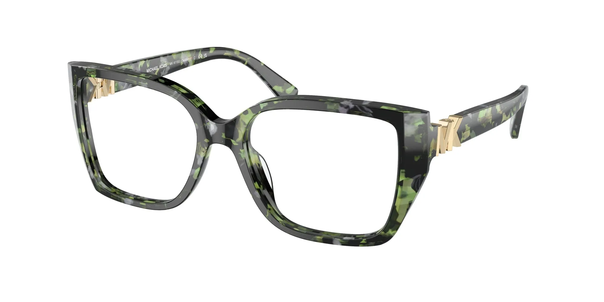 Michael Kors MK4115U CASTELLO 3953 Montature da vista Acetato Verde Trasparente Squadrata Normale - immagine 1