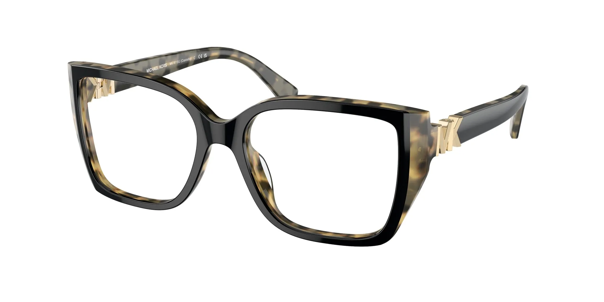 Michael Kors MK4115U CASTELLO 3950 Montature da vista Acetato Nero Squadrata Normale - immagine 1