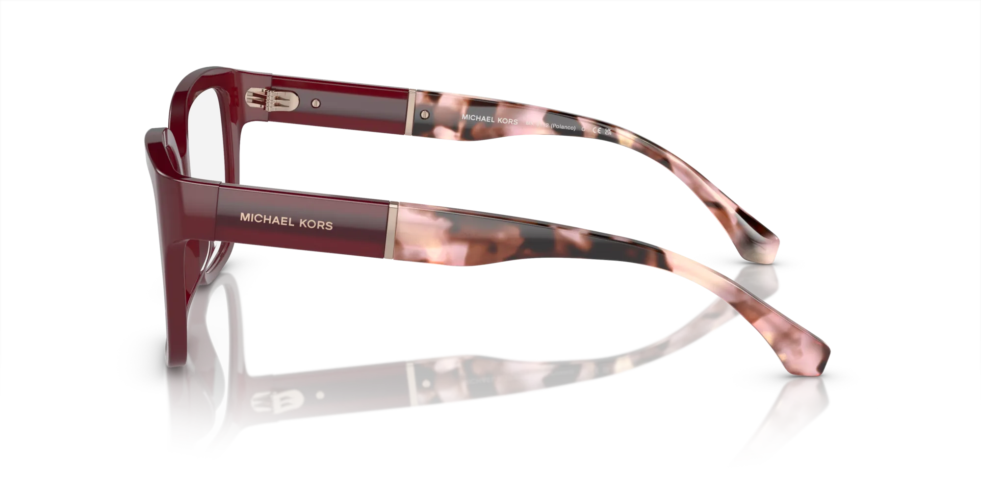Michael Kors MK4112 POLANCO 3949 Montature da vista Acetato Rosso Trasparente Squadrata Normale - immagine 4
