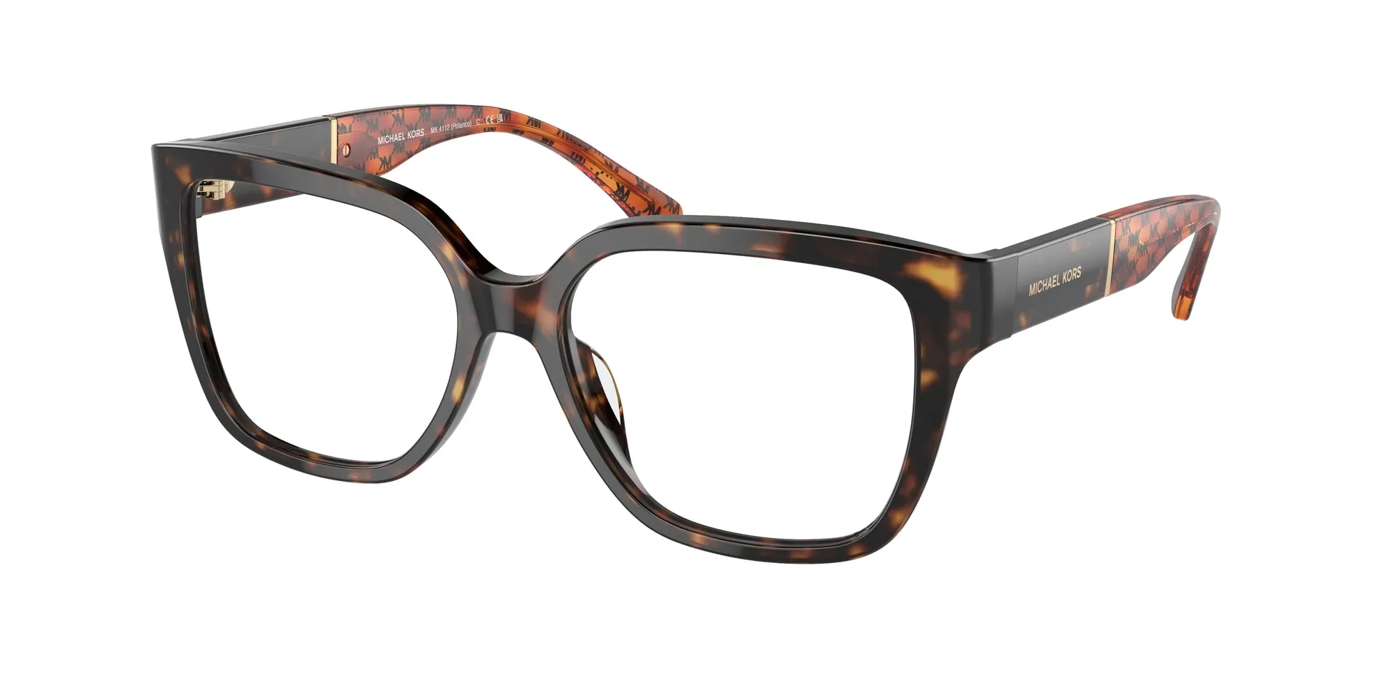 Michael Kors MK4112 POLANCO 3006 Montature da vista Acetato Tartaruga Trasparente Squadrata Normale - immagine 1
