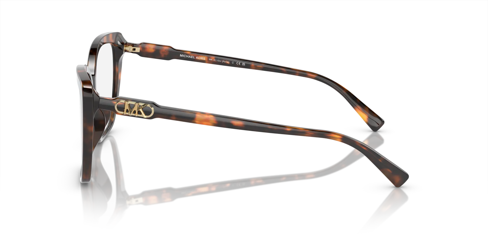 Michael Kors MK4110U AVILA 3006 Montature da vista Acetato Tartaruga Trasparente Squadrata Normale - immagine 4
