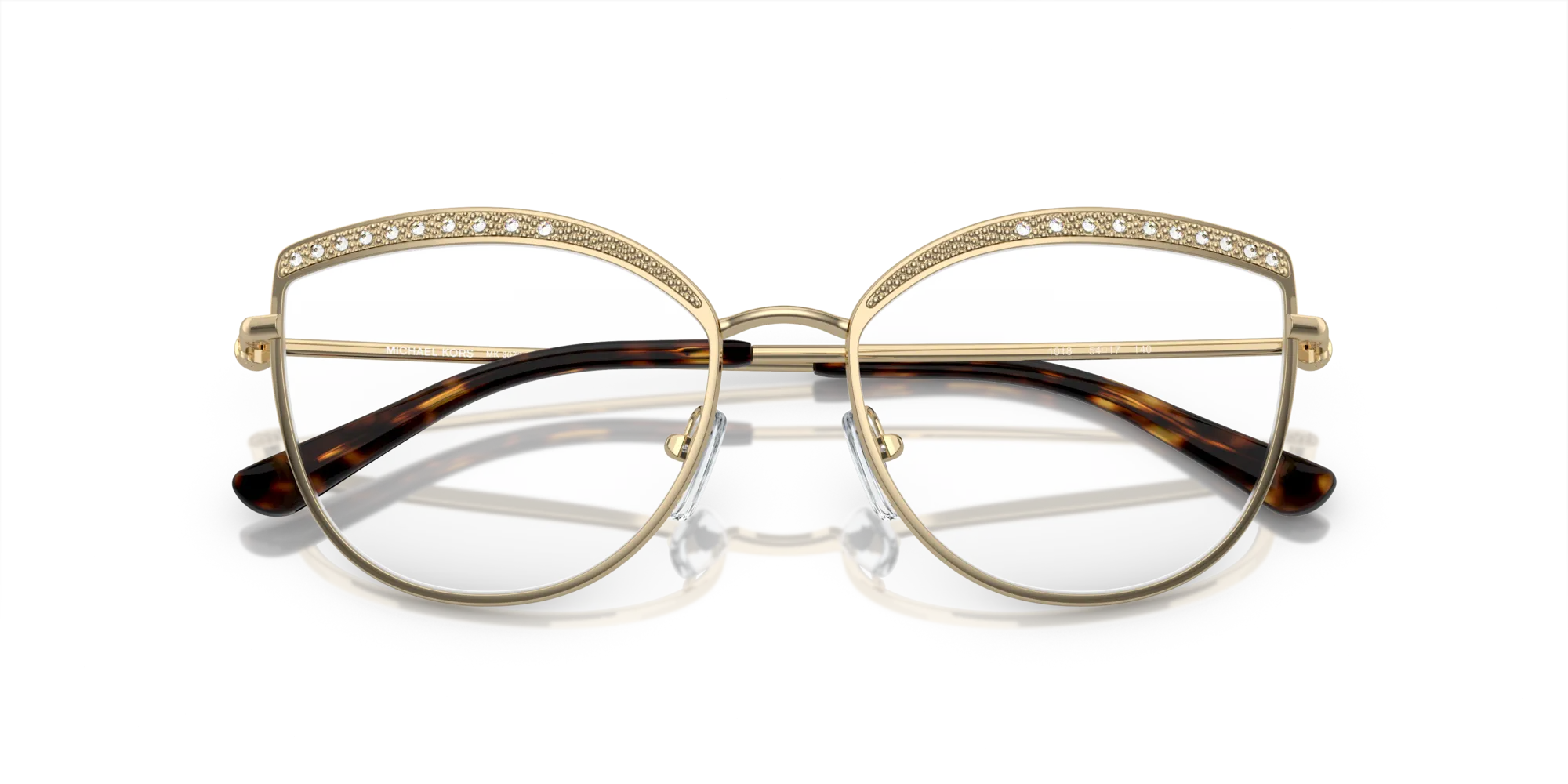 Michael Kors MK3072 NAPIER 1018 Montature da vista Metallo Oro Trasparente Cat Eye Normale - immagine 2